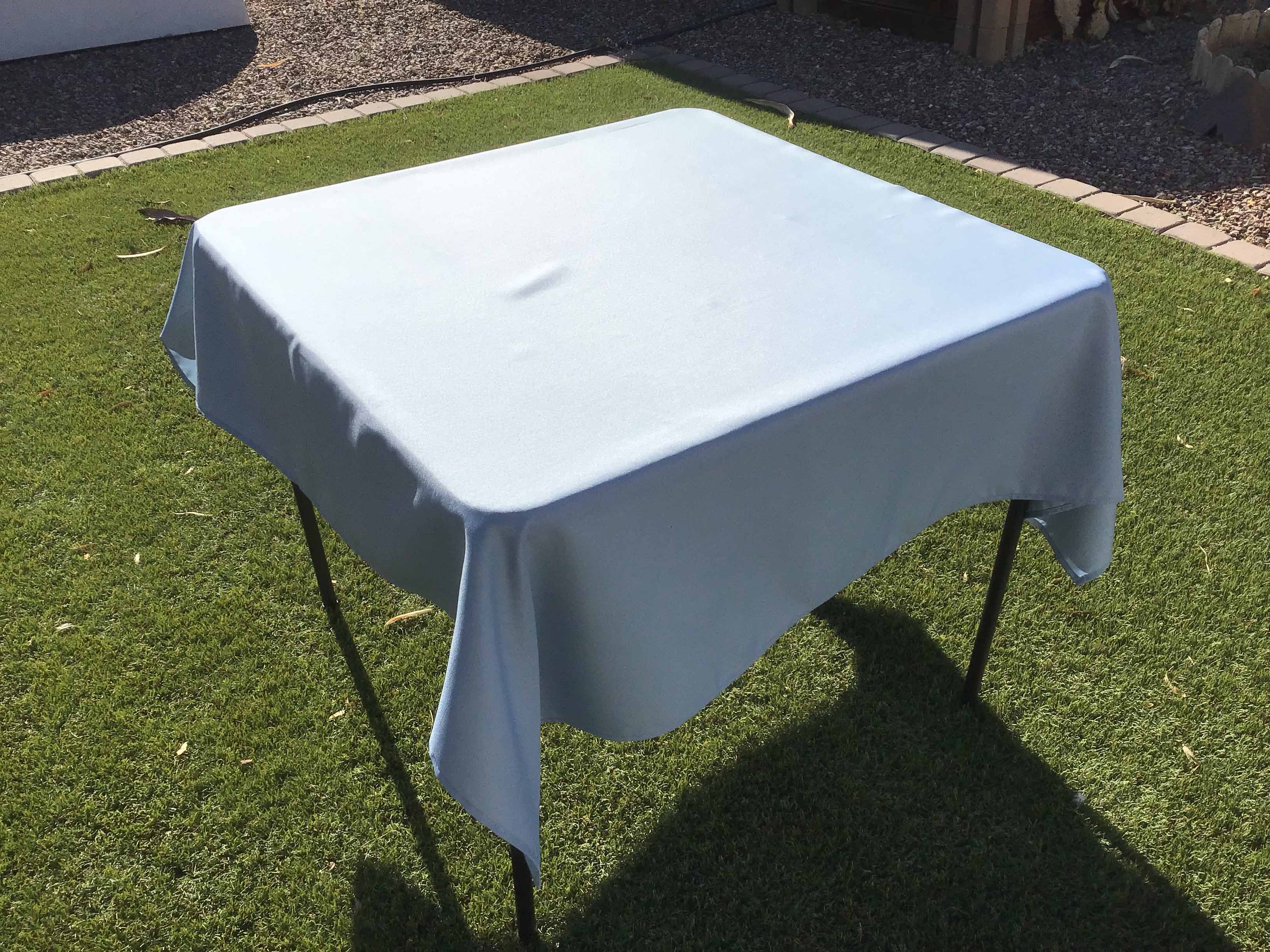 square tablecloths (dusty blue) - 54