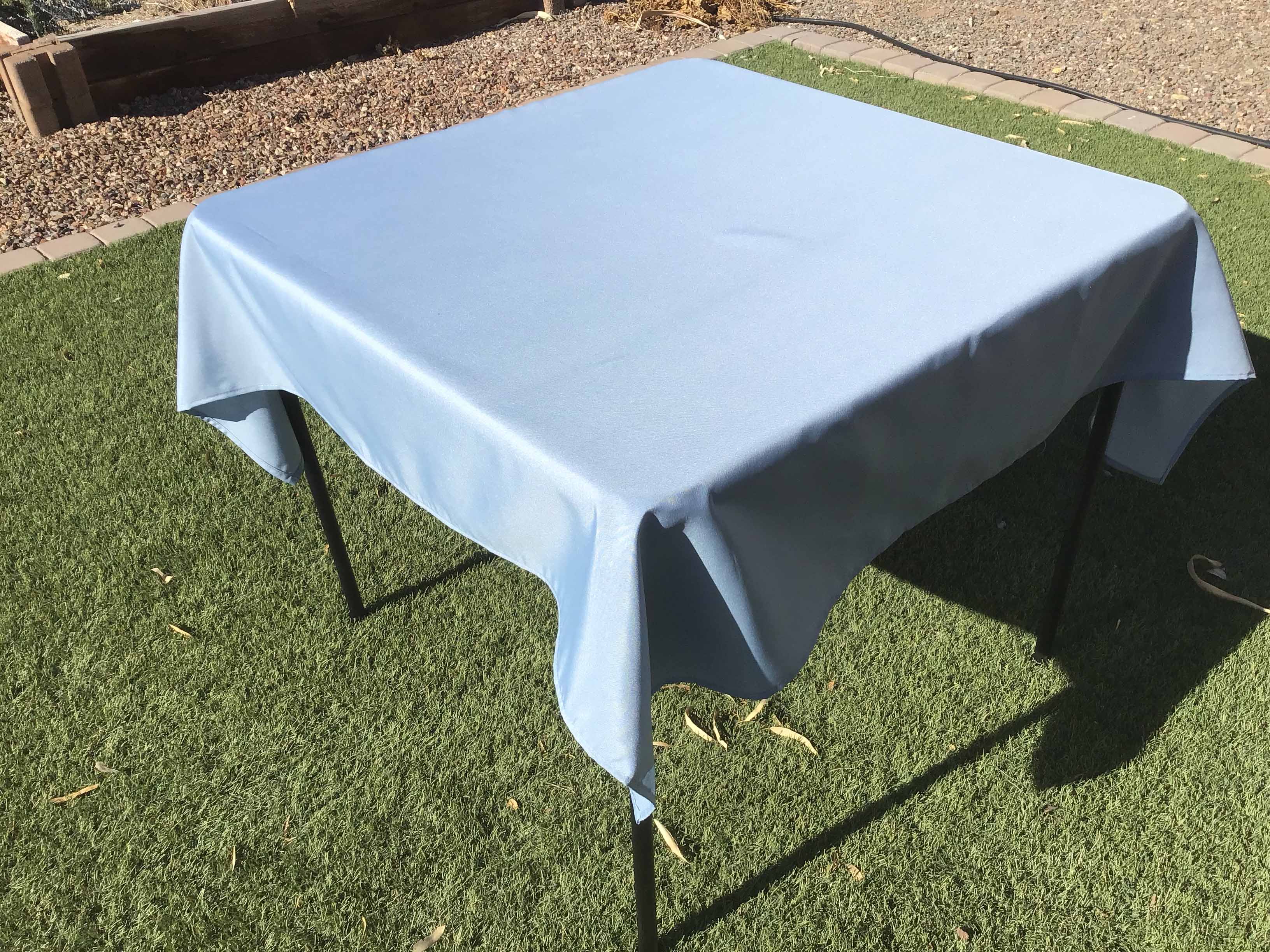 square tablecloths (dusty blue) - 54