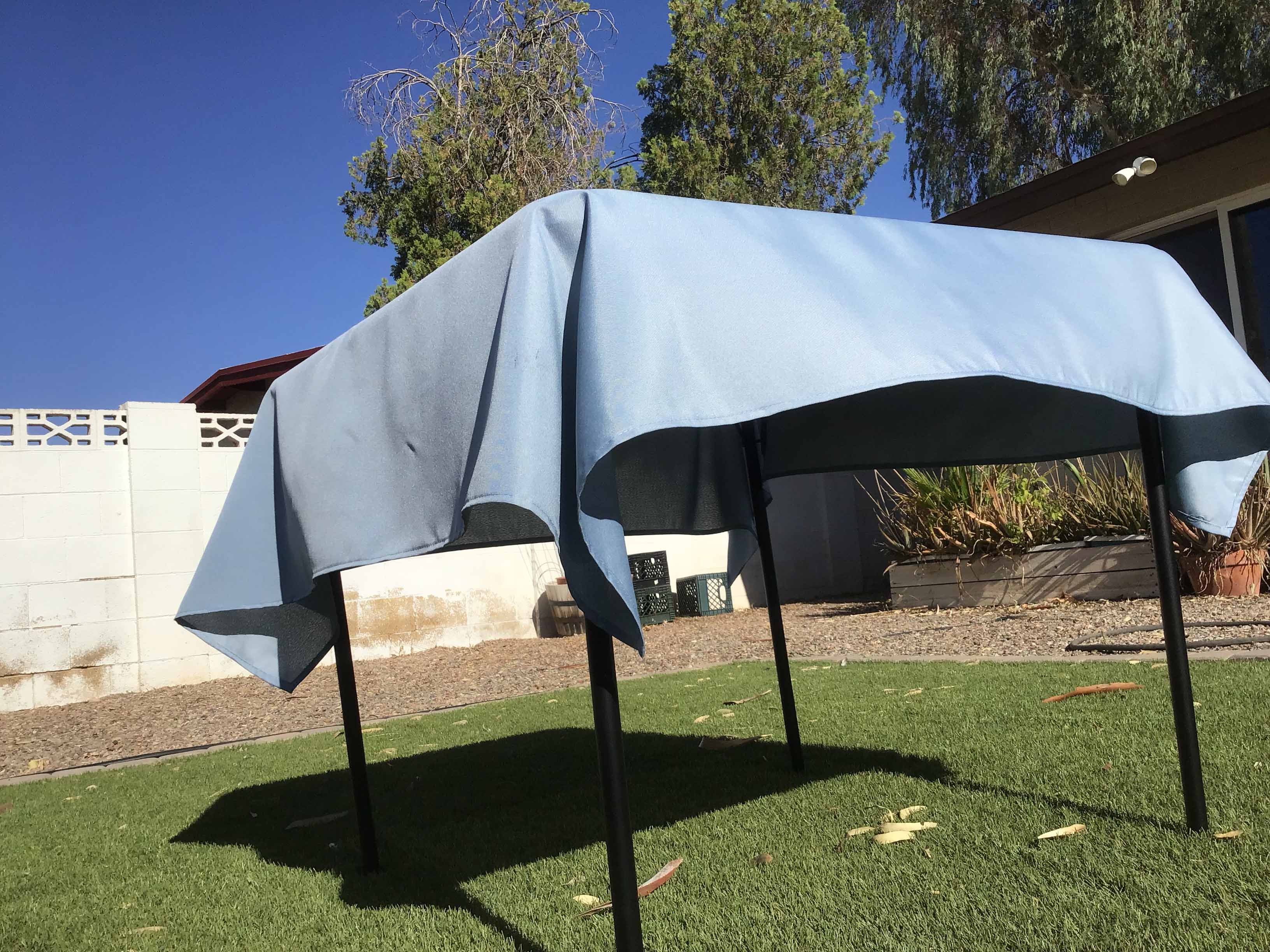 square tablecloths (dusty blue) - 54