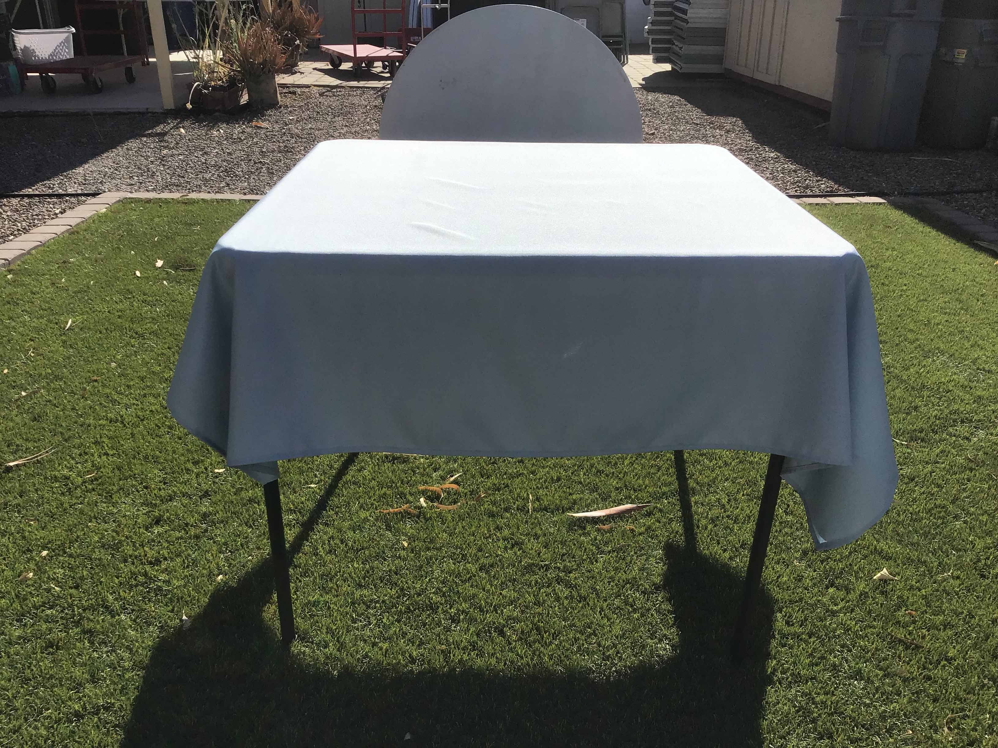 square tablecloths (dusty blue) - 54
