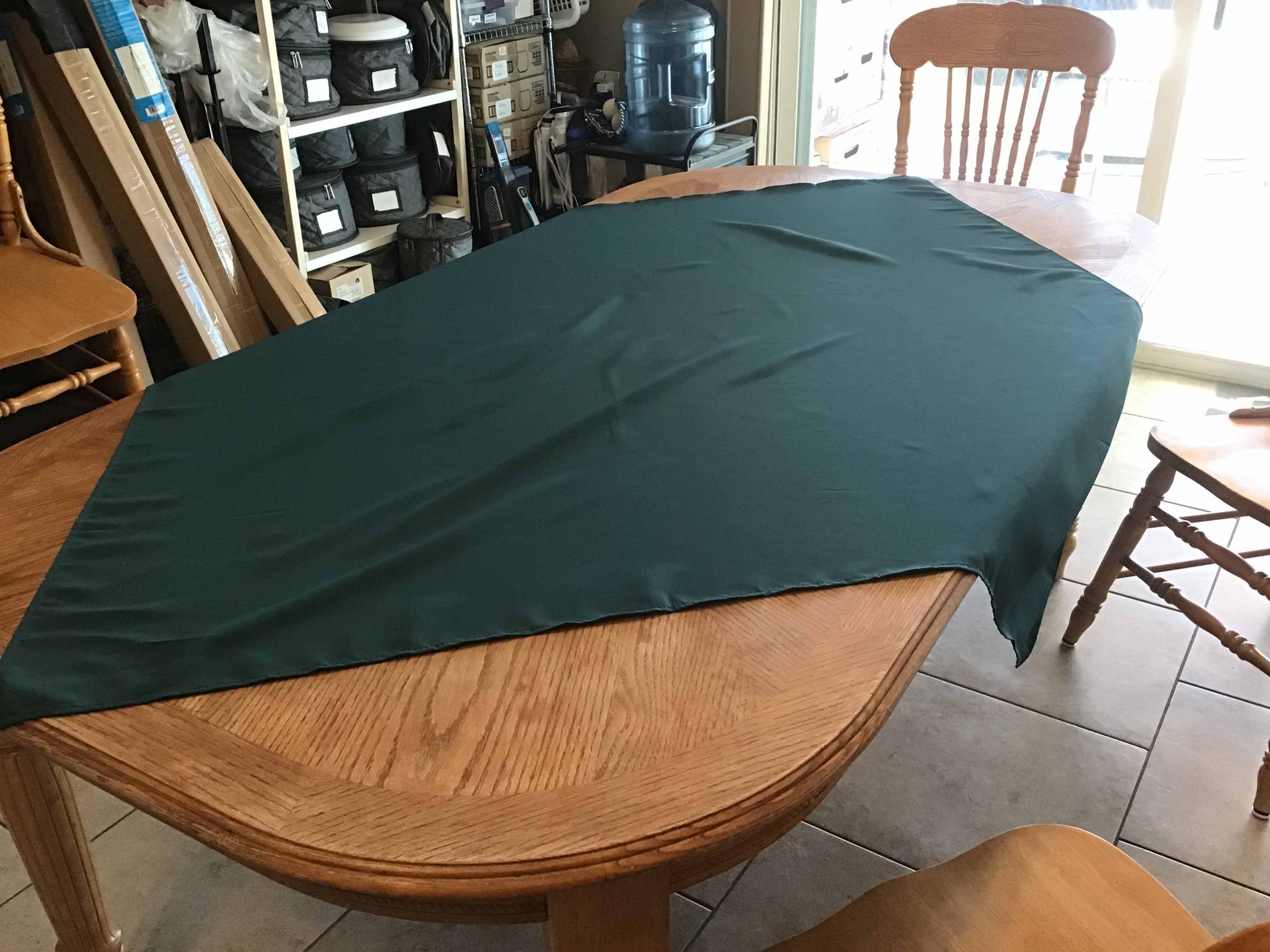 square tablecloths (peacock teal) - 54