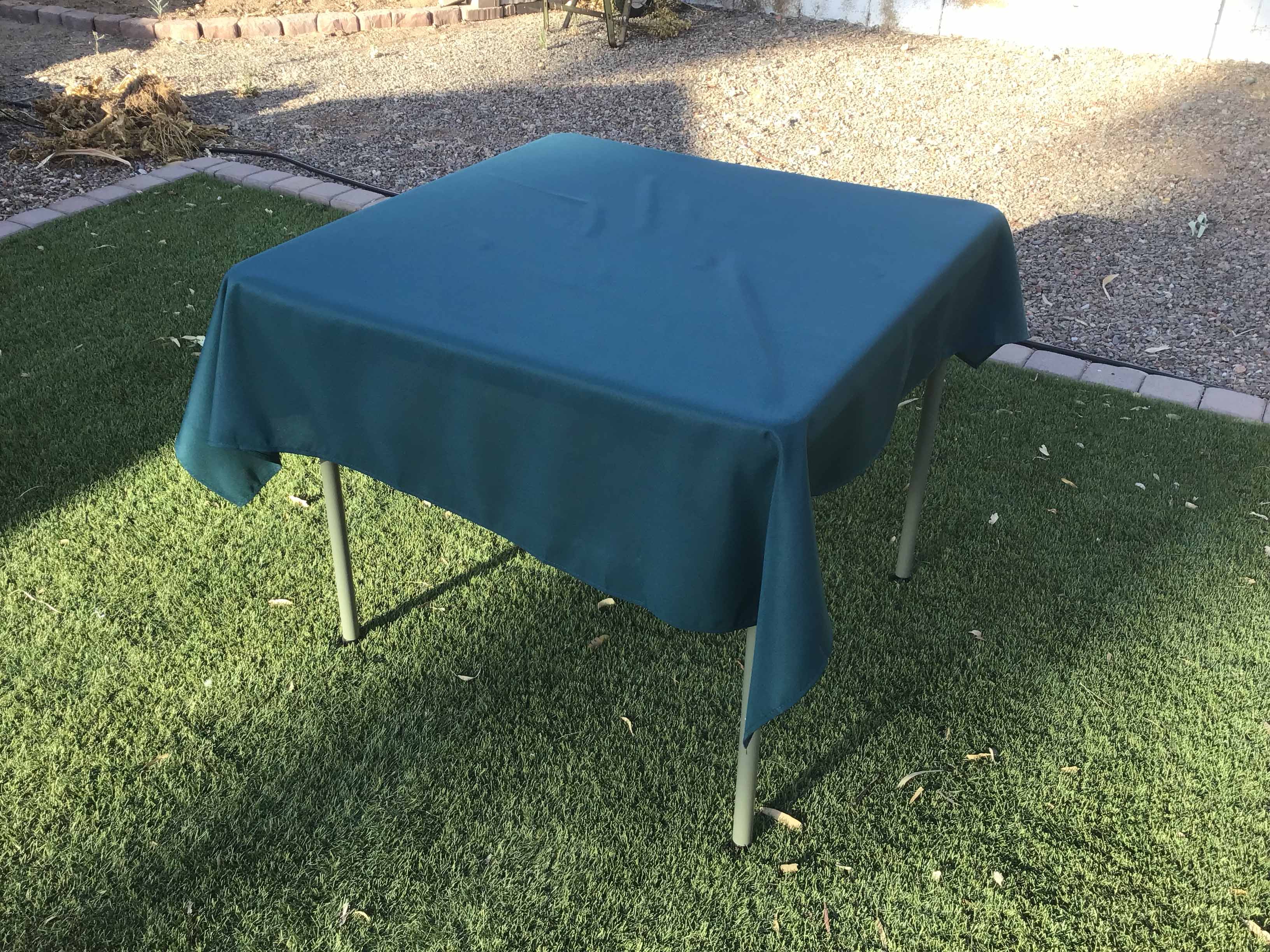 square tablecloths (peacock teal) - 54