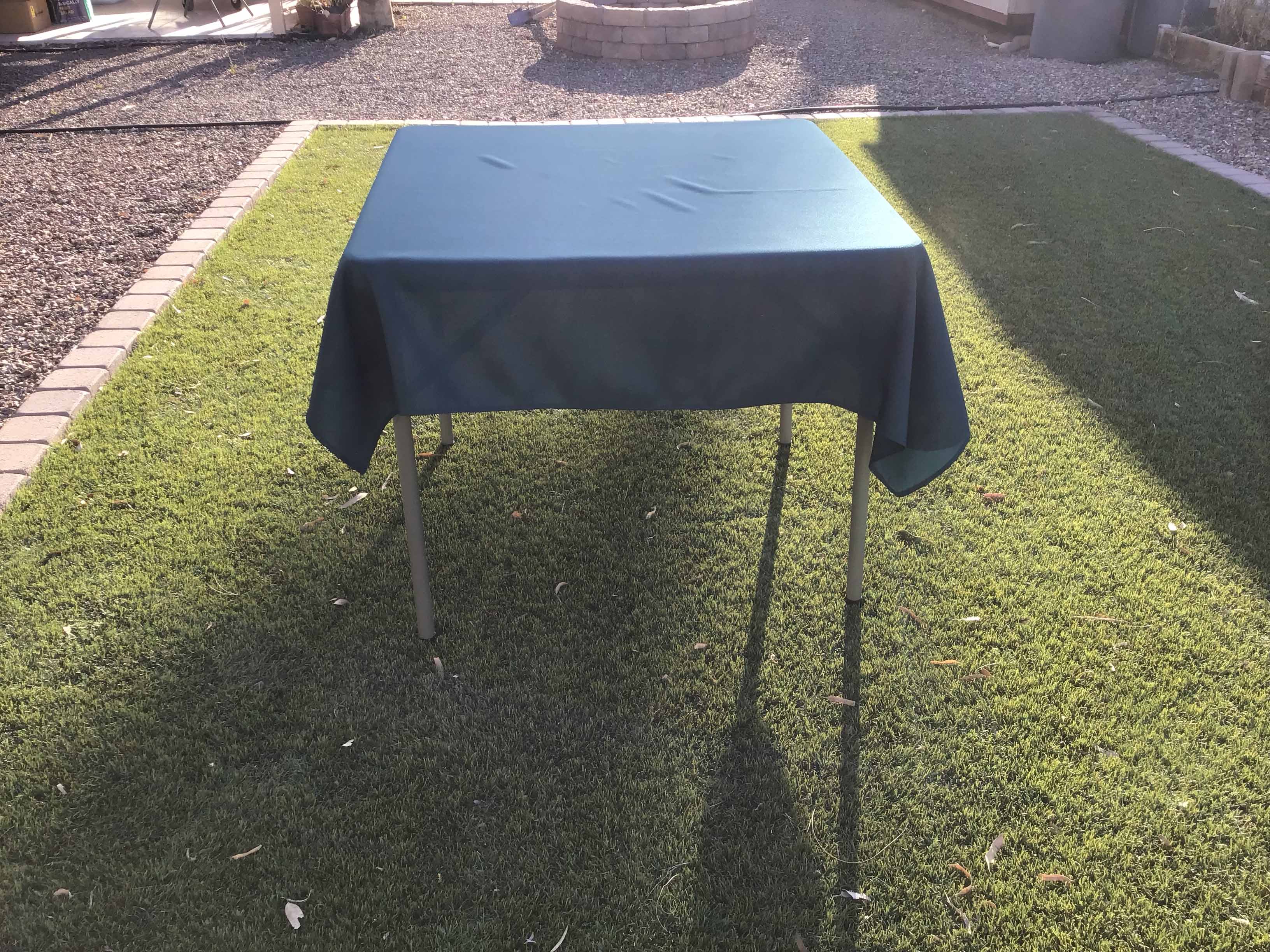 square tablecloths (peacock teal) - 54