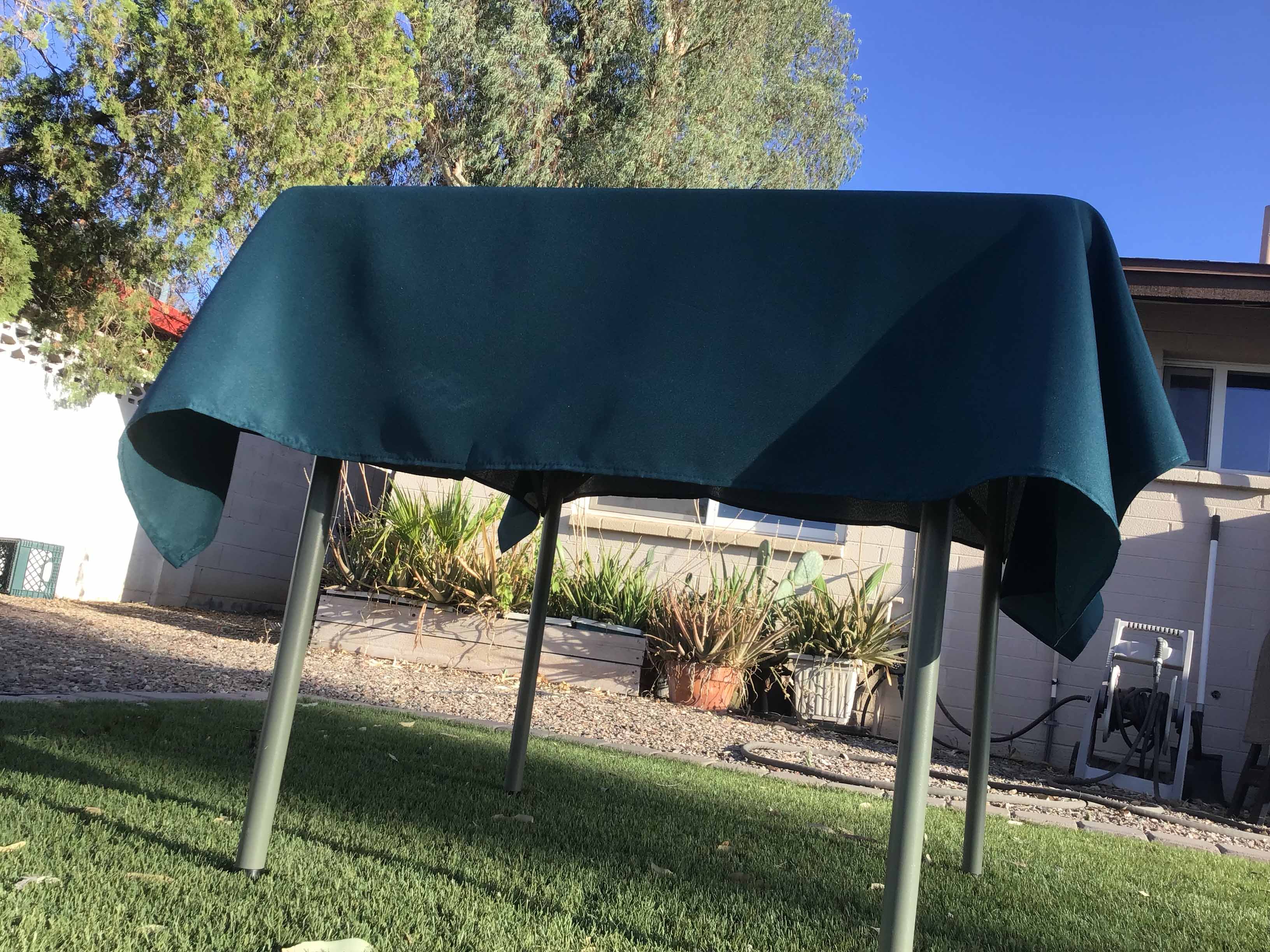 square tablecloths (peacock teal) - 54