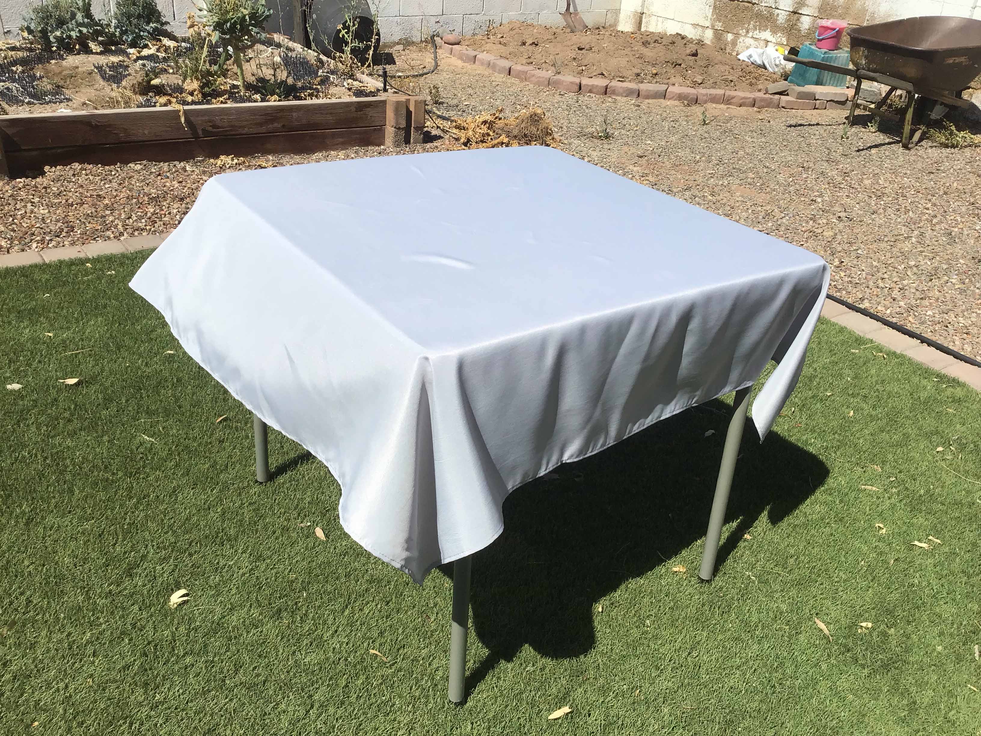 square tablecloths (silver) - 54