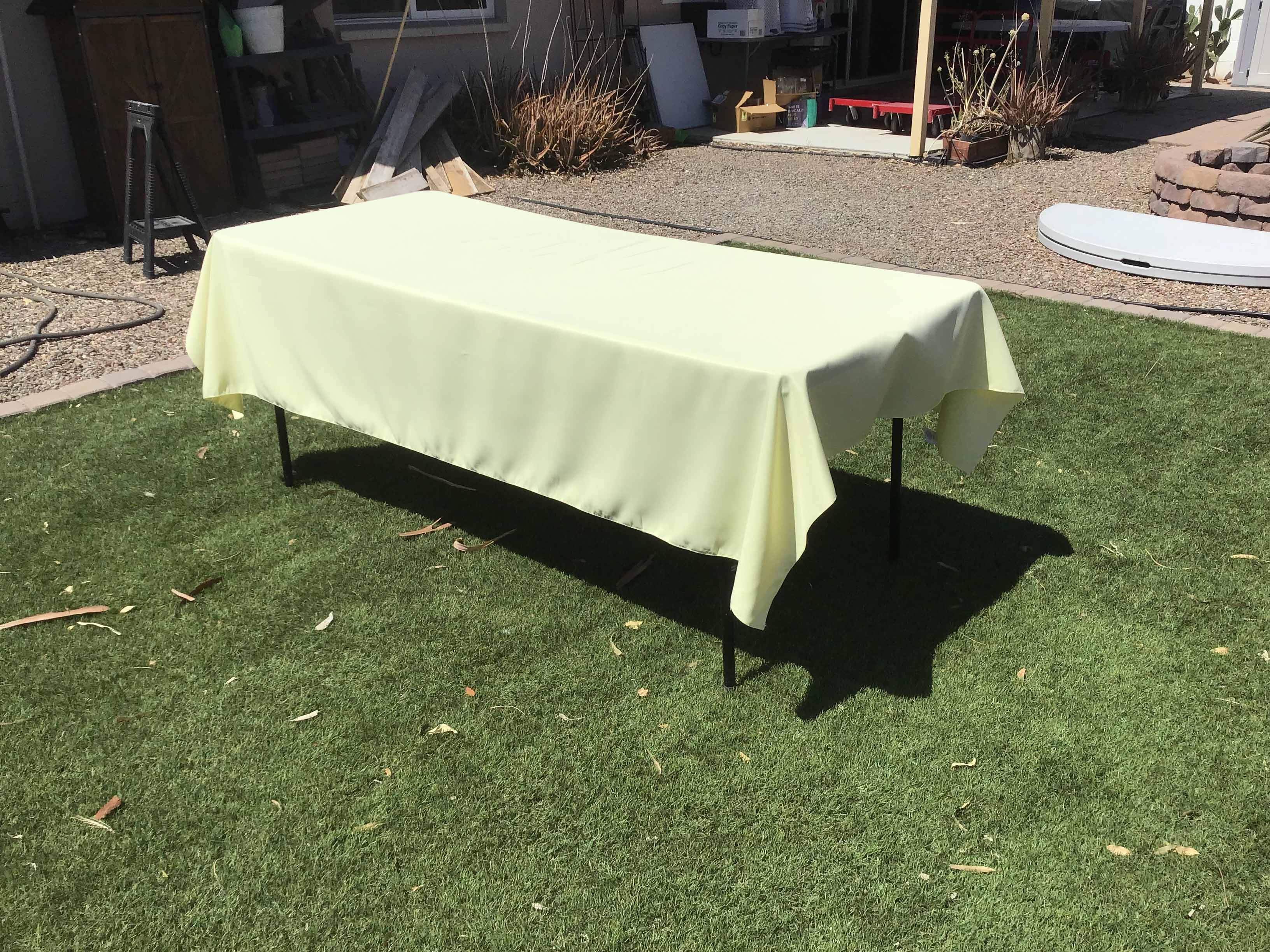 rectangle tablecloths (butter) - 60 x 90
