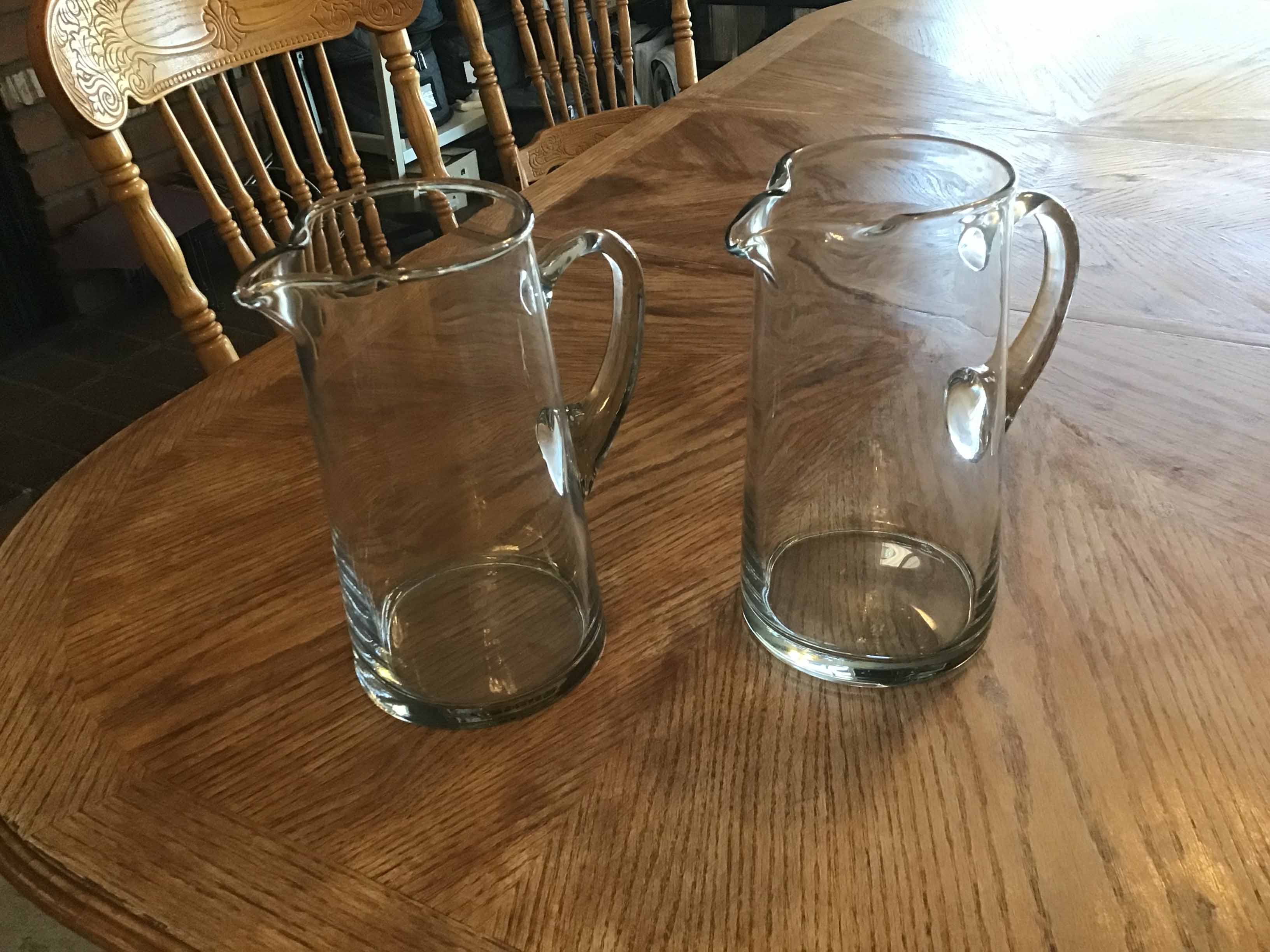 glass water pitcher - 90 oz.