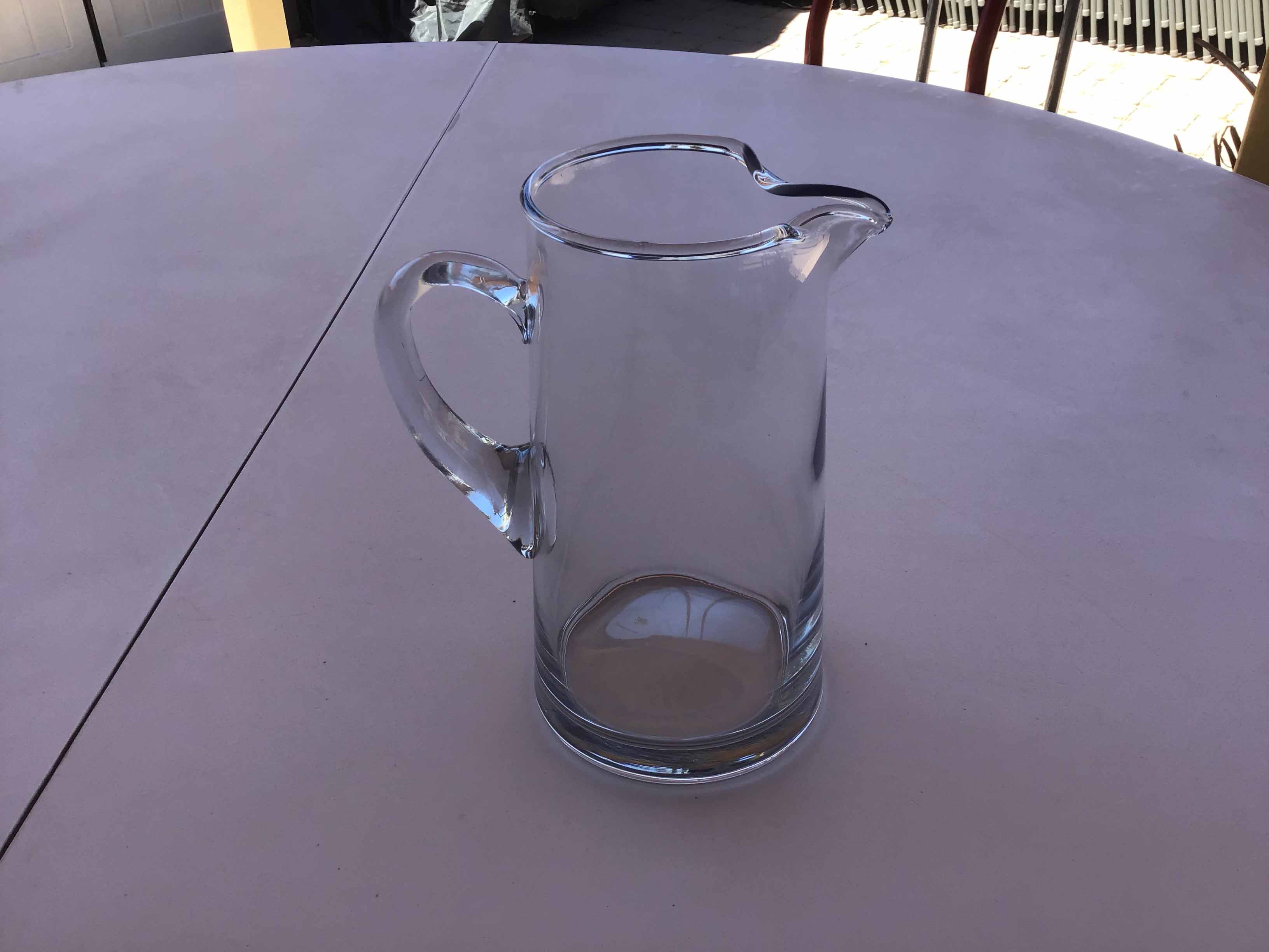 glass water pitcher - 90 oz.
