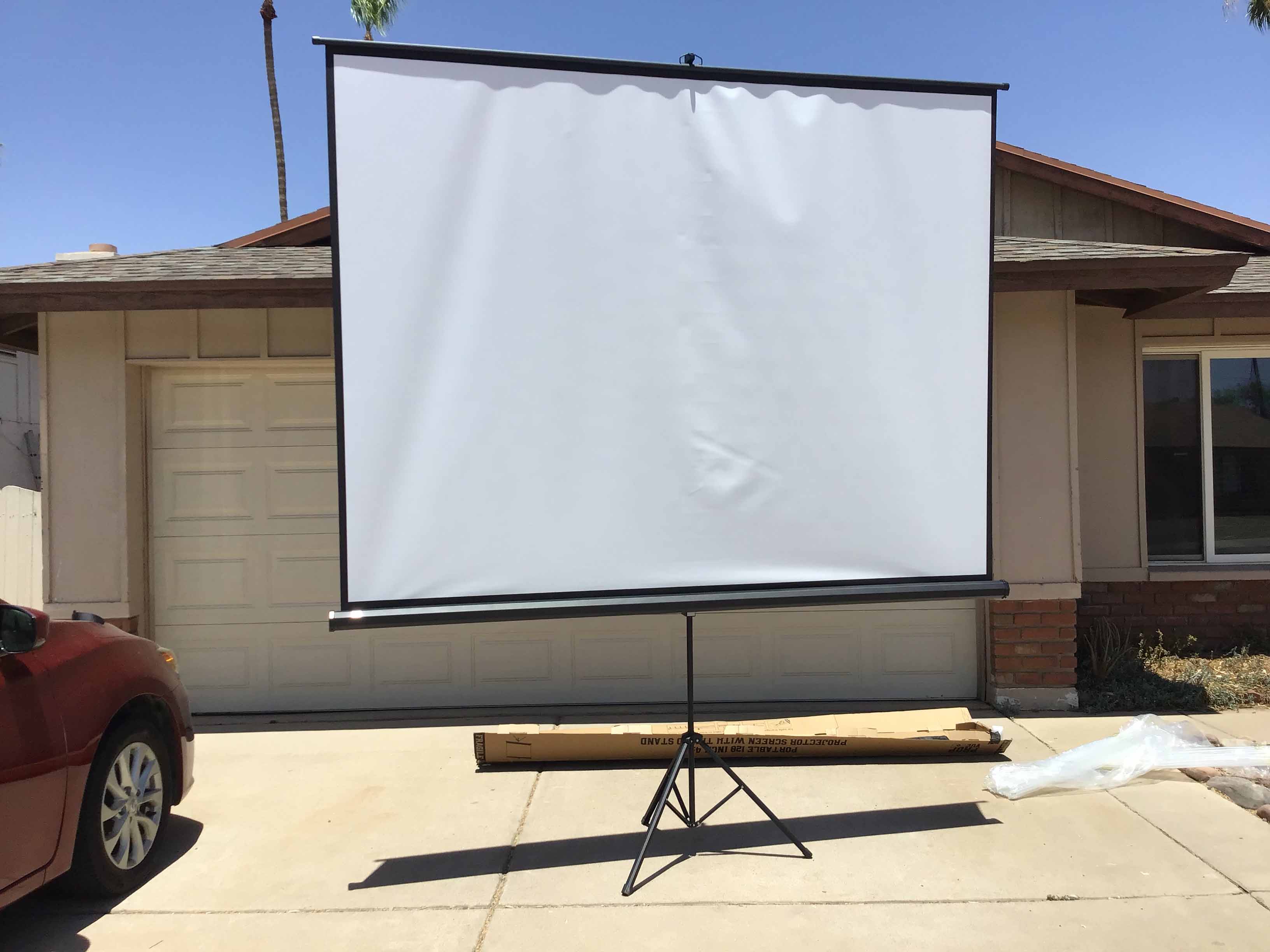 projector screen with stand - 120 inch