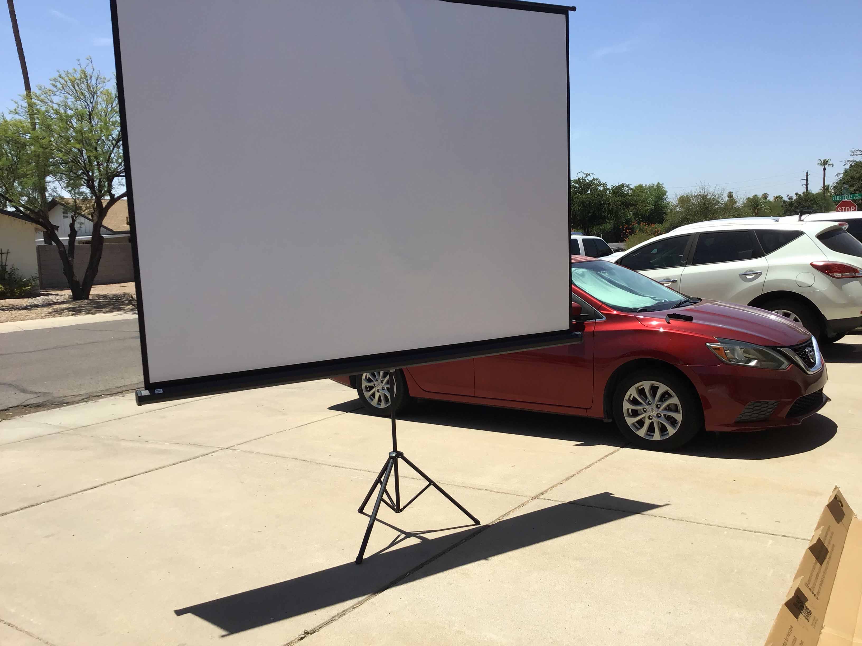 projector screen with stand - 120 inch