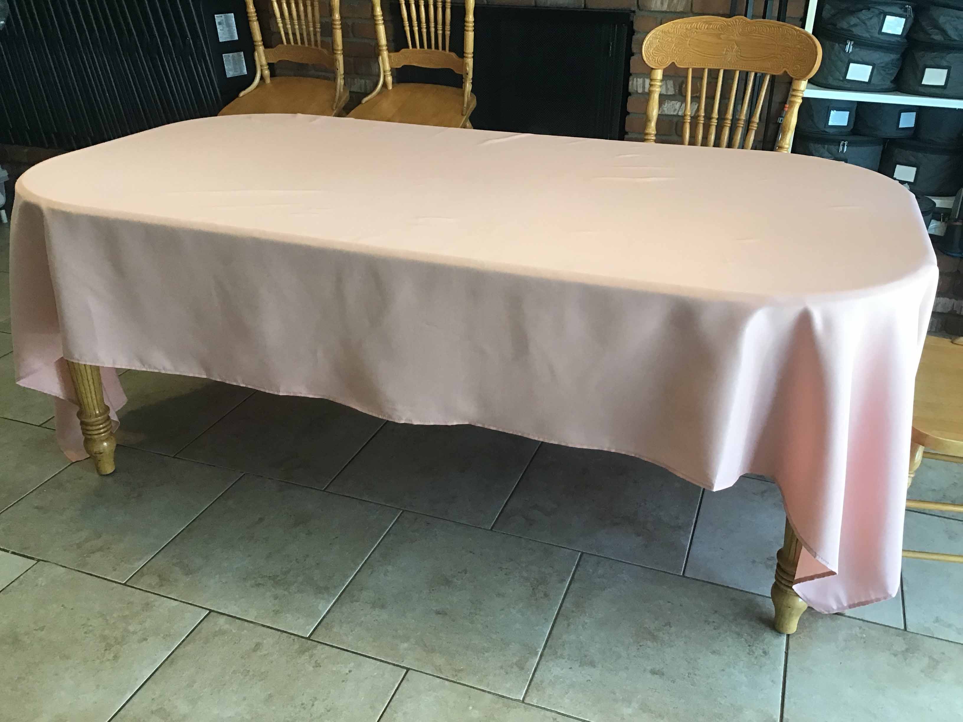 rectangle tablecloths (dusty pink) - 60 x 120