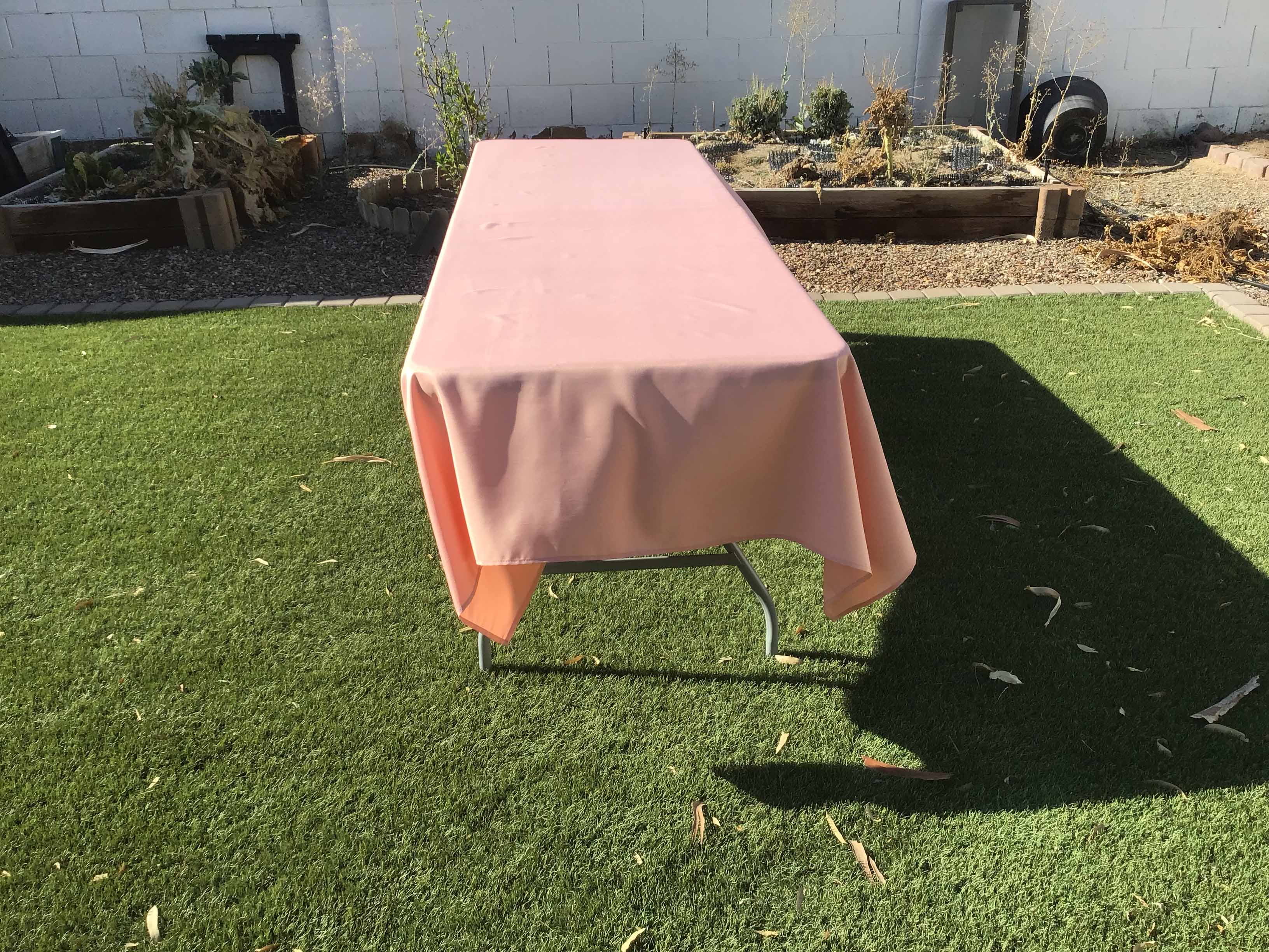 rectangle tablecloths (dusty pink) - 60 x 120