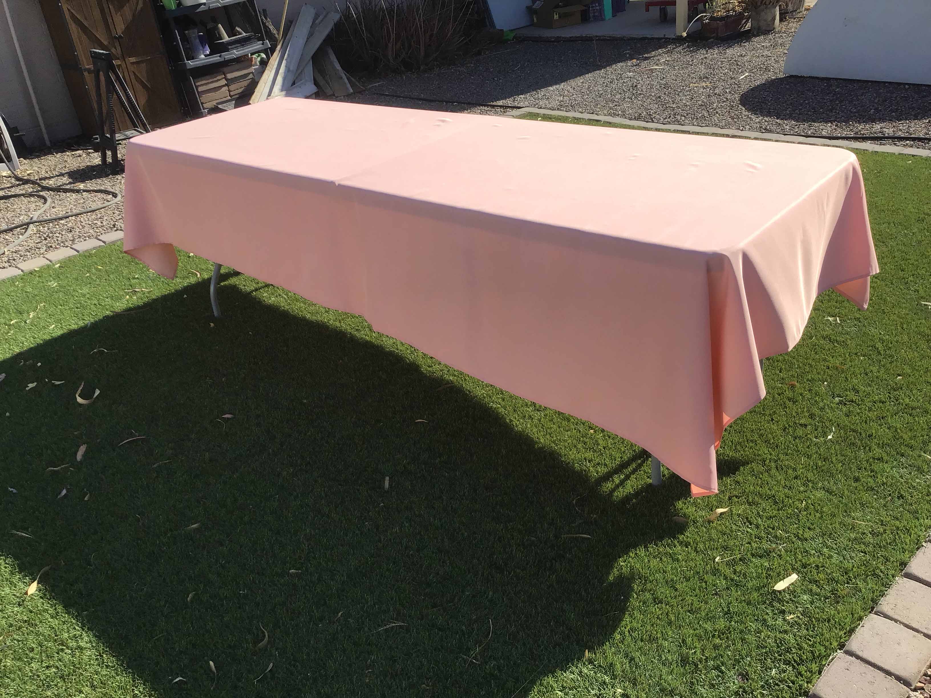 rectangle tablecloths (dusty pink) - 60 x 120