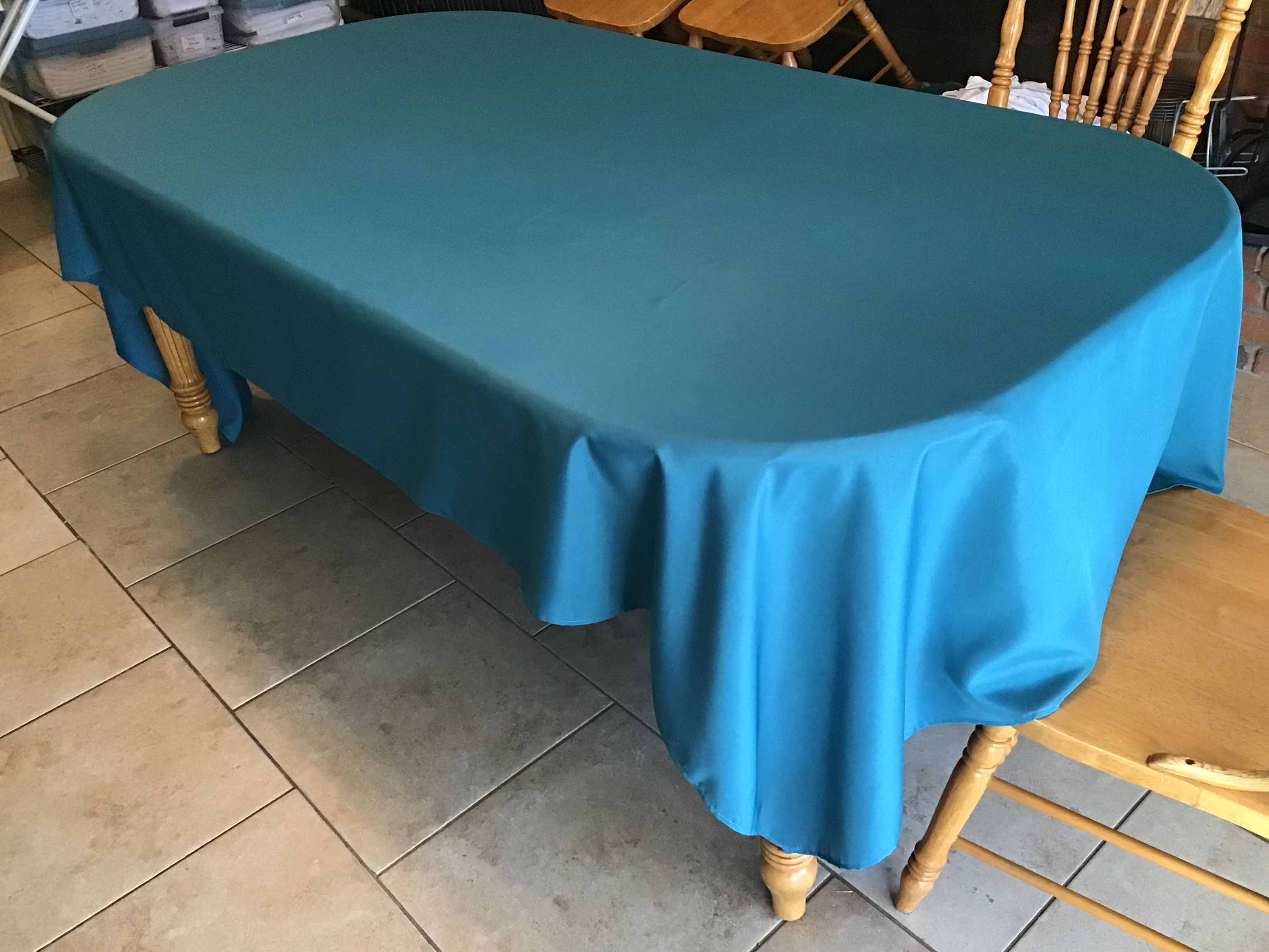 rectangle tablecloths (peacock blue) - 60 x 120