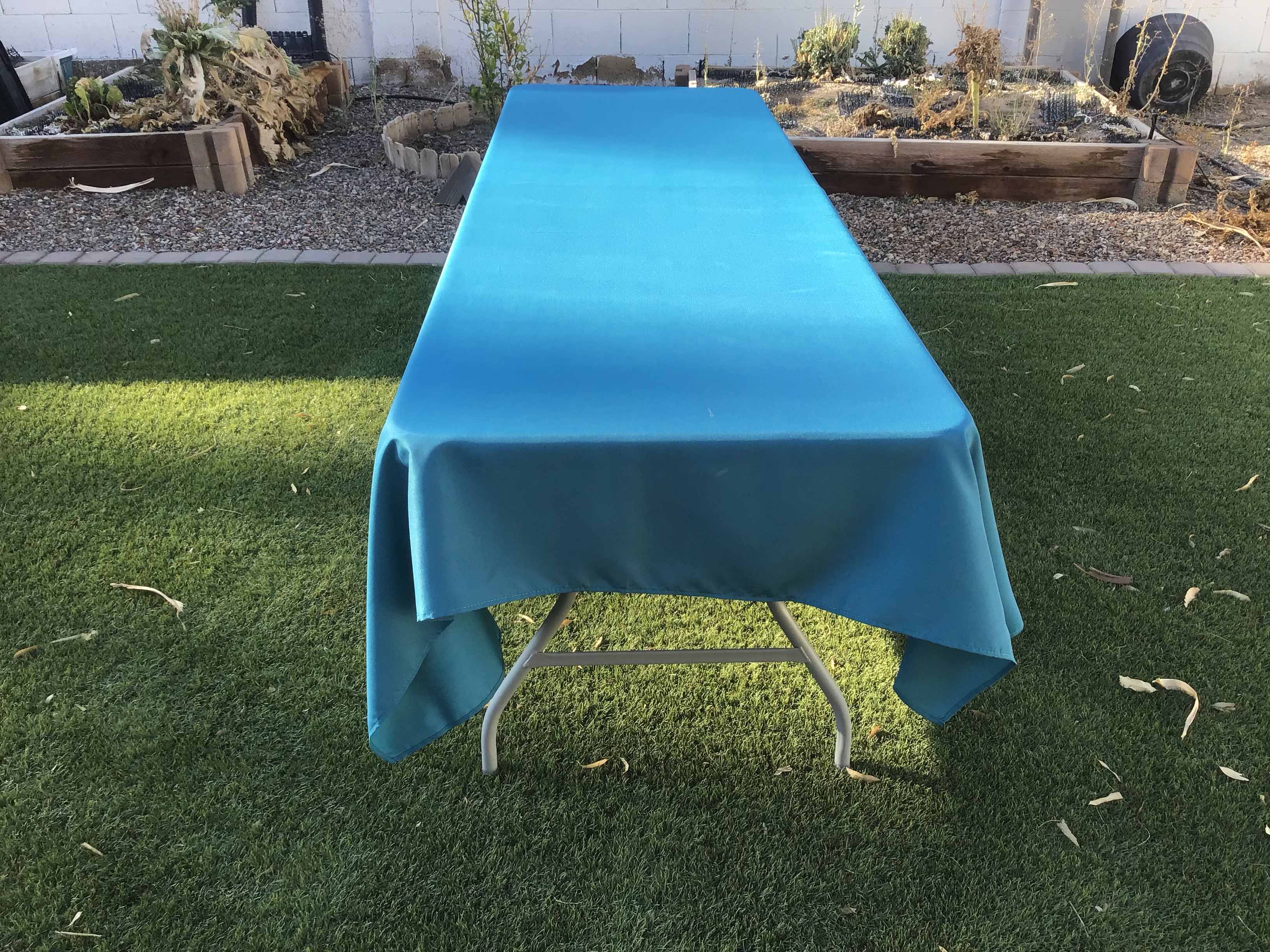 rectangle tablecloths (peacock blue) - 60 x 120