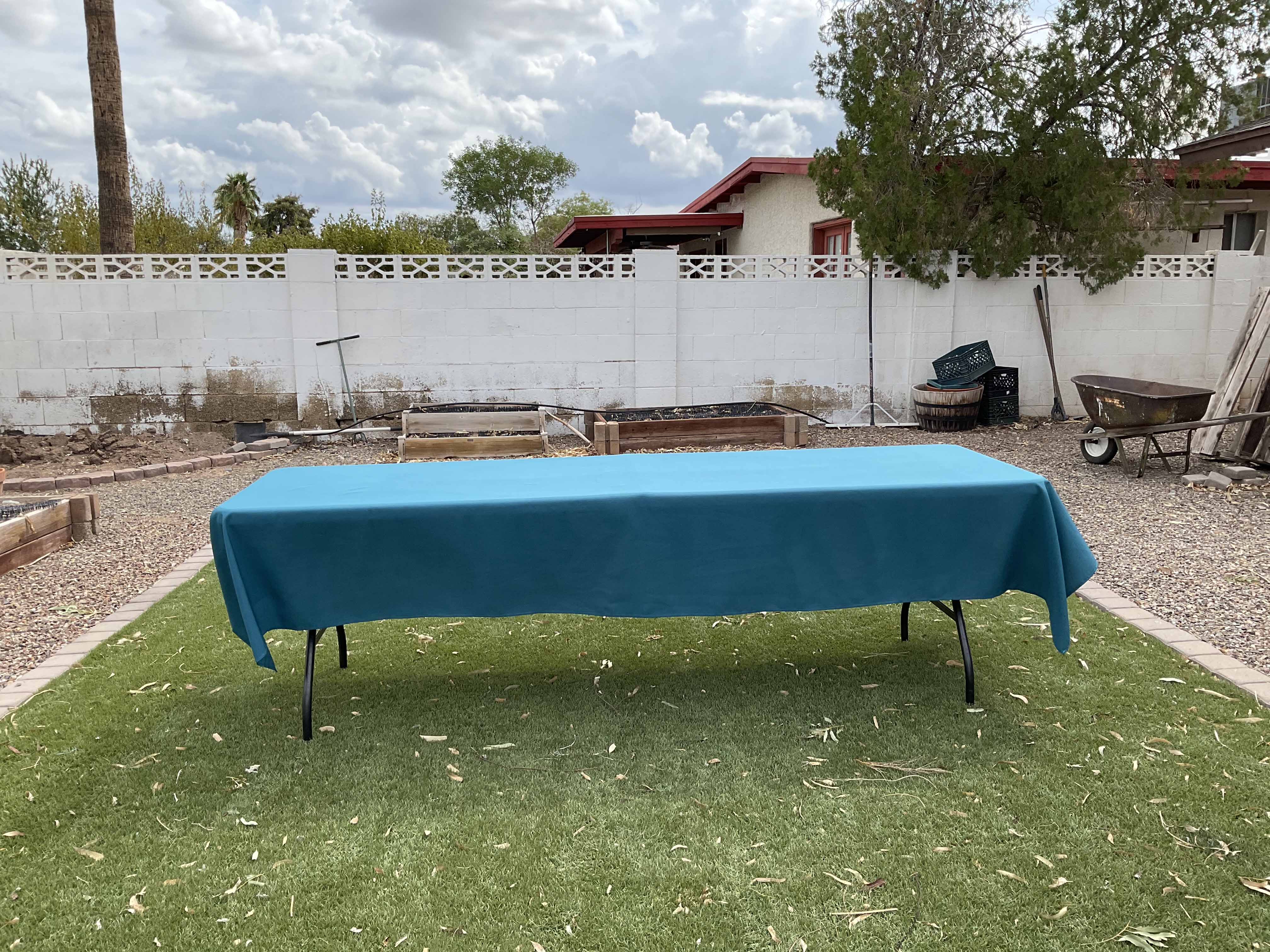 rectangle tablecloths (peacock blue) - 60 x 120