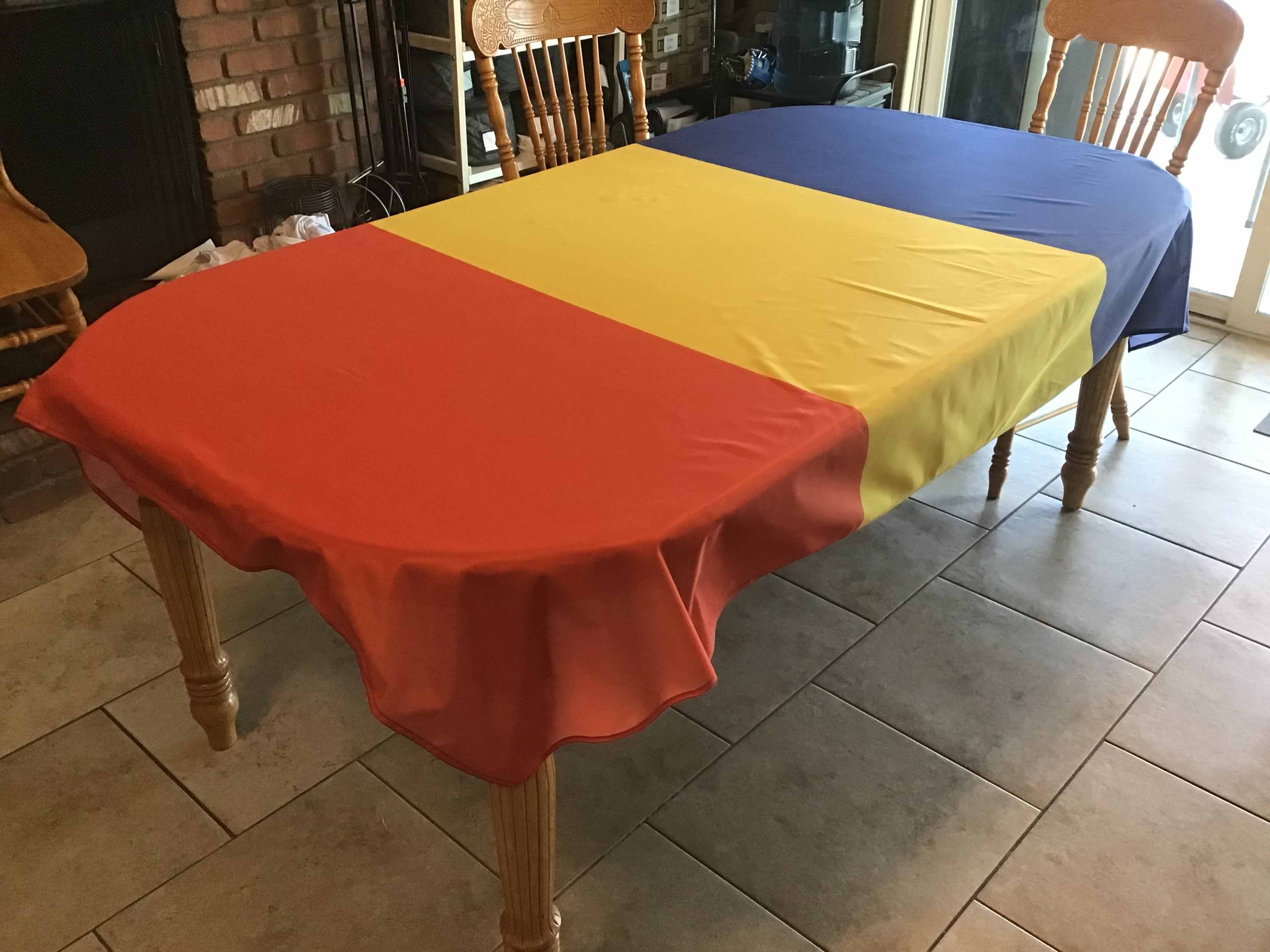 rectangle tablecloths (flag of Romania) - 59 x 83