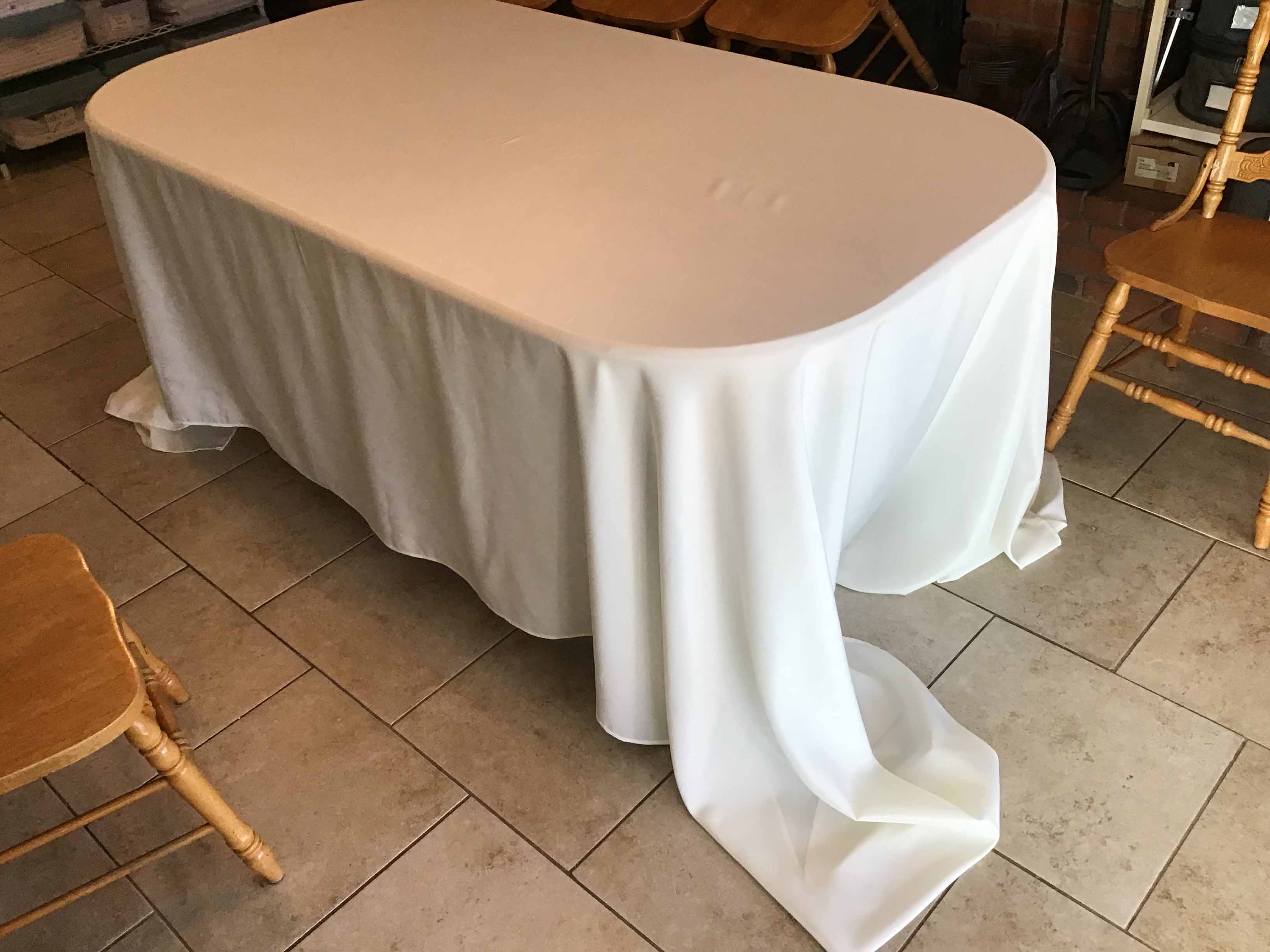 rectangle tablecloths (ivory) - 90 x 156