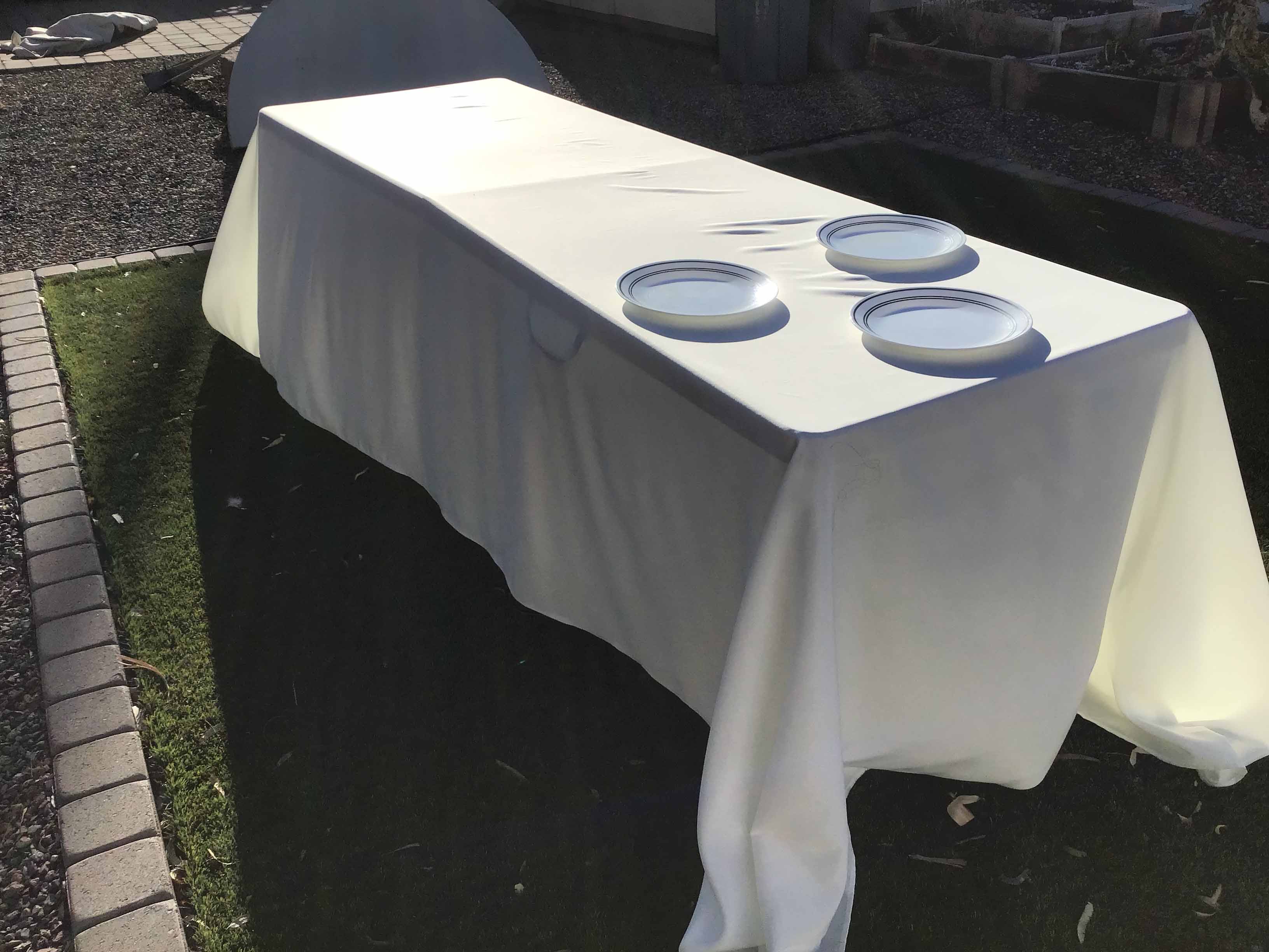 rectangle tablecloths (ivory) - 90 x 156