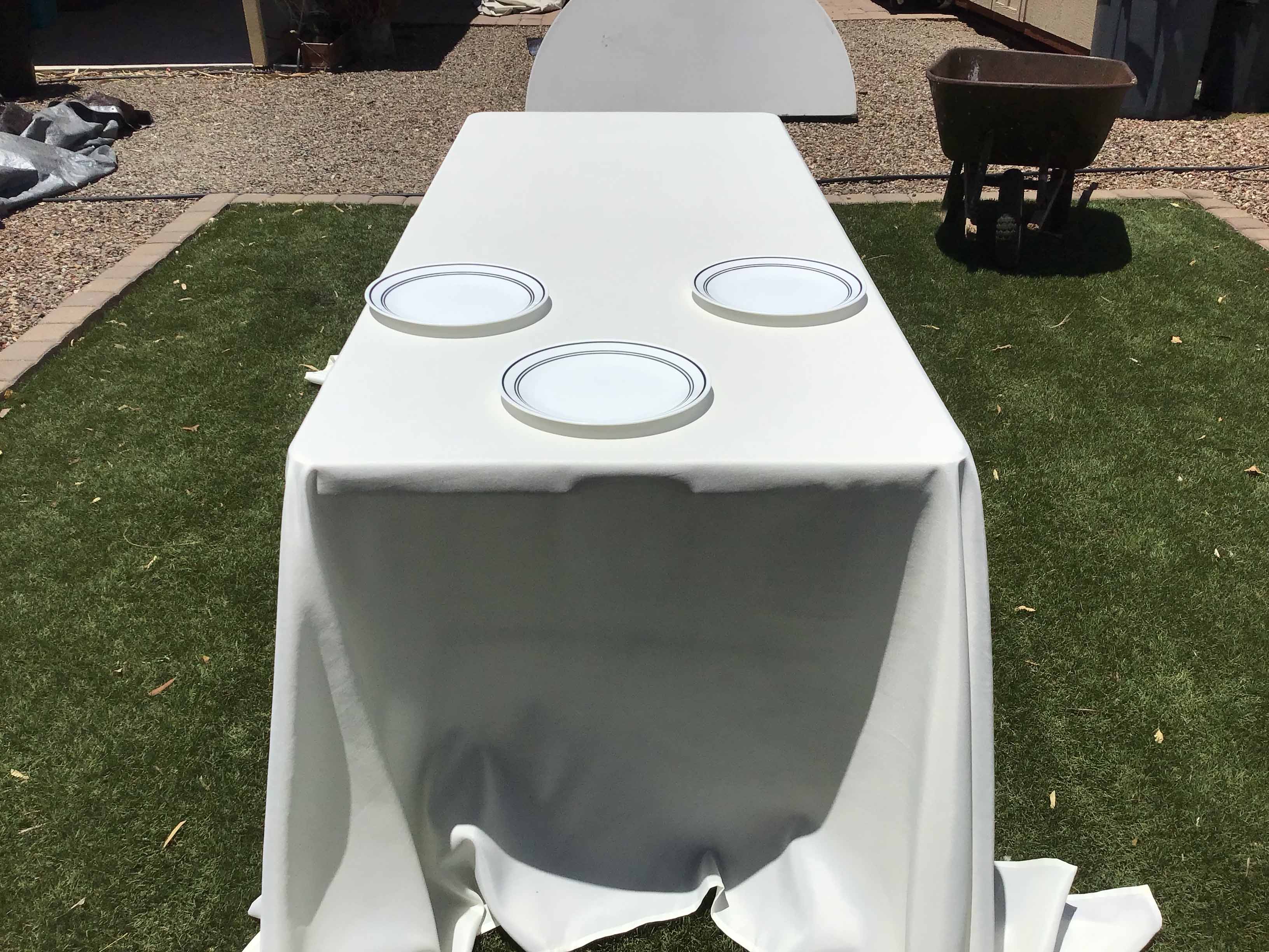 rectangle tablecloths (ivory) - 90 x 132