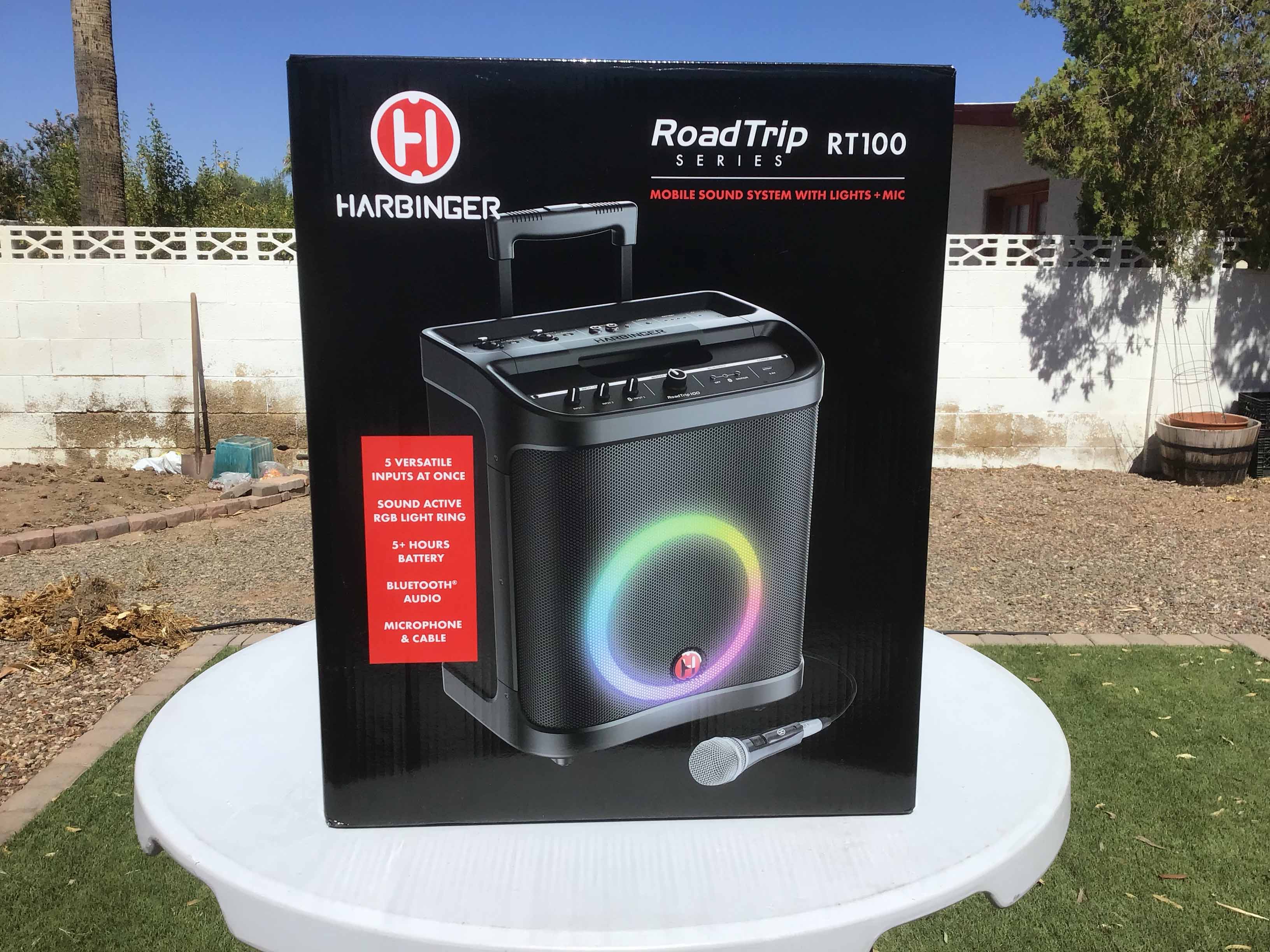 mobile sound system with microphone / portable PA system