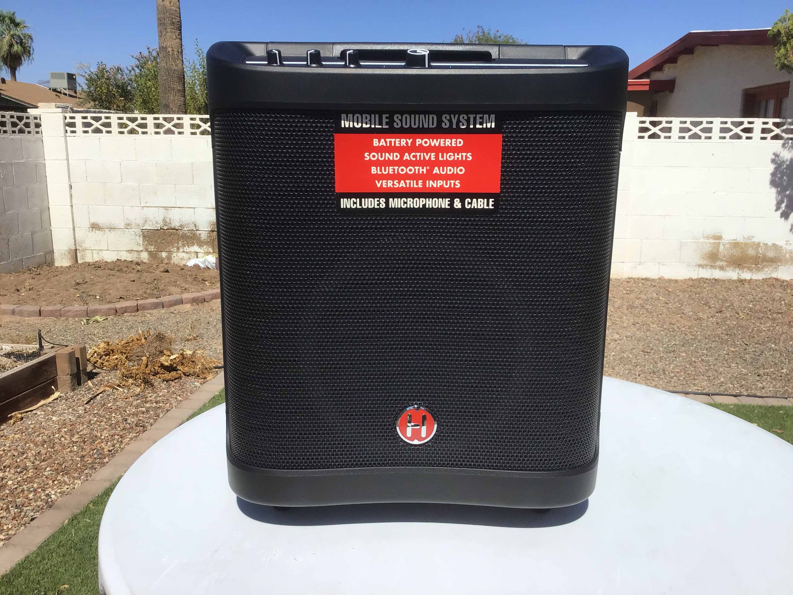 mobile sound system with microphone / portable PA system