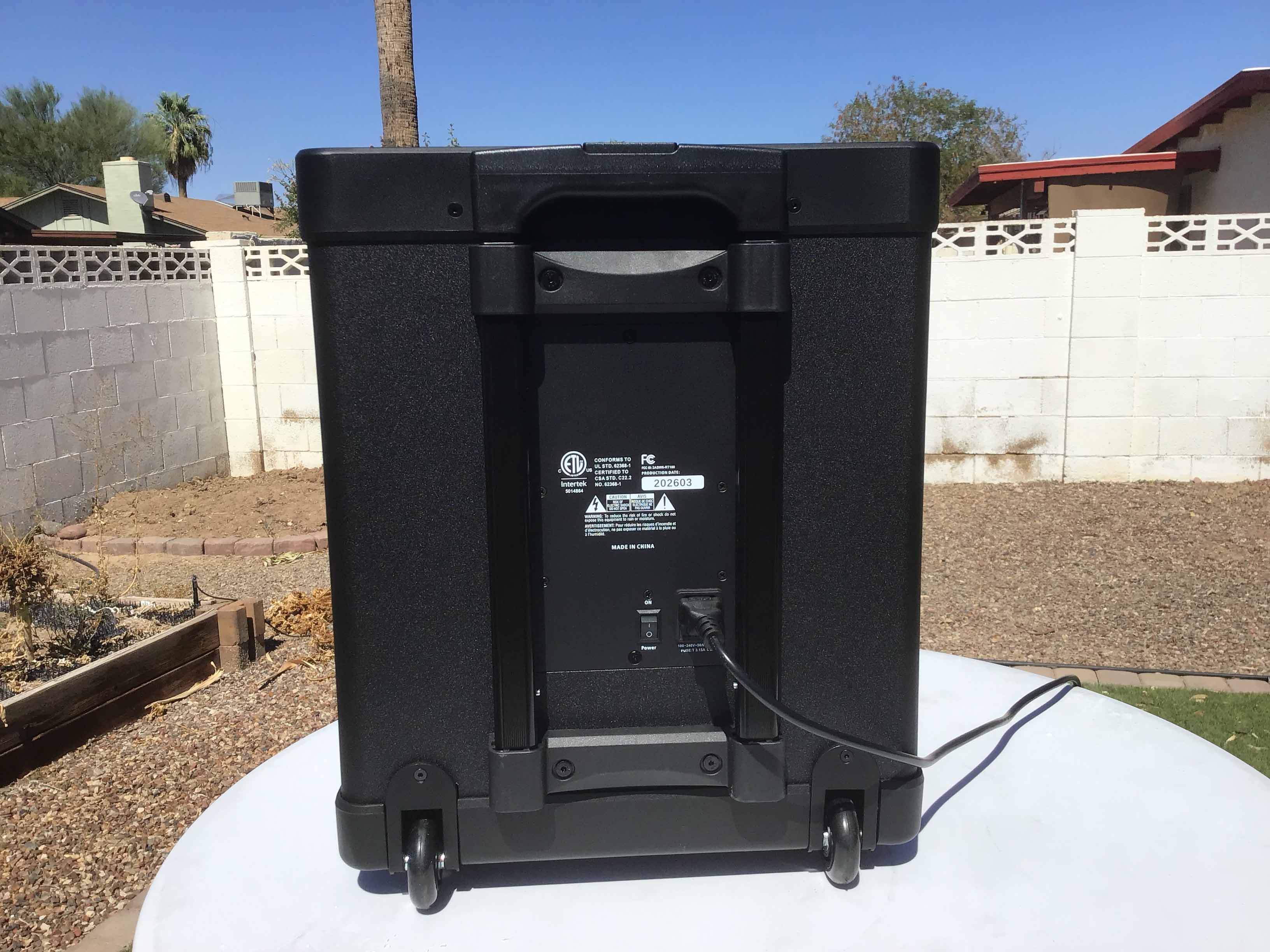 mobile sound system with microphone / portable PA system