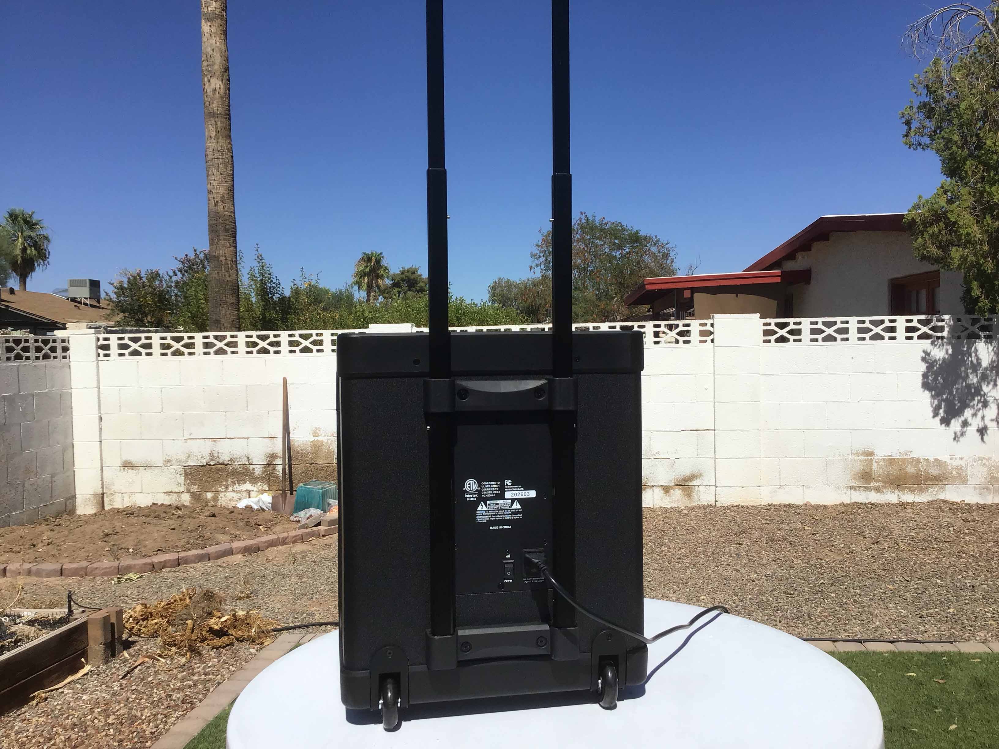 mobile sound system with microphone / portable PA system