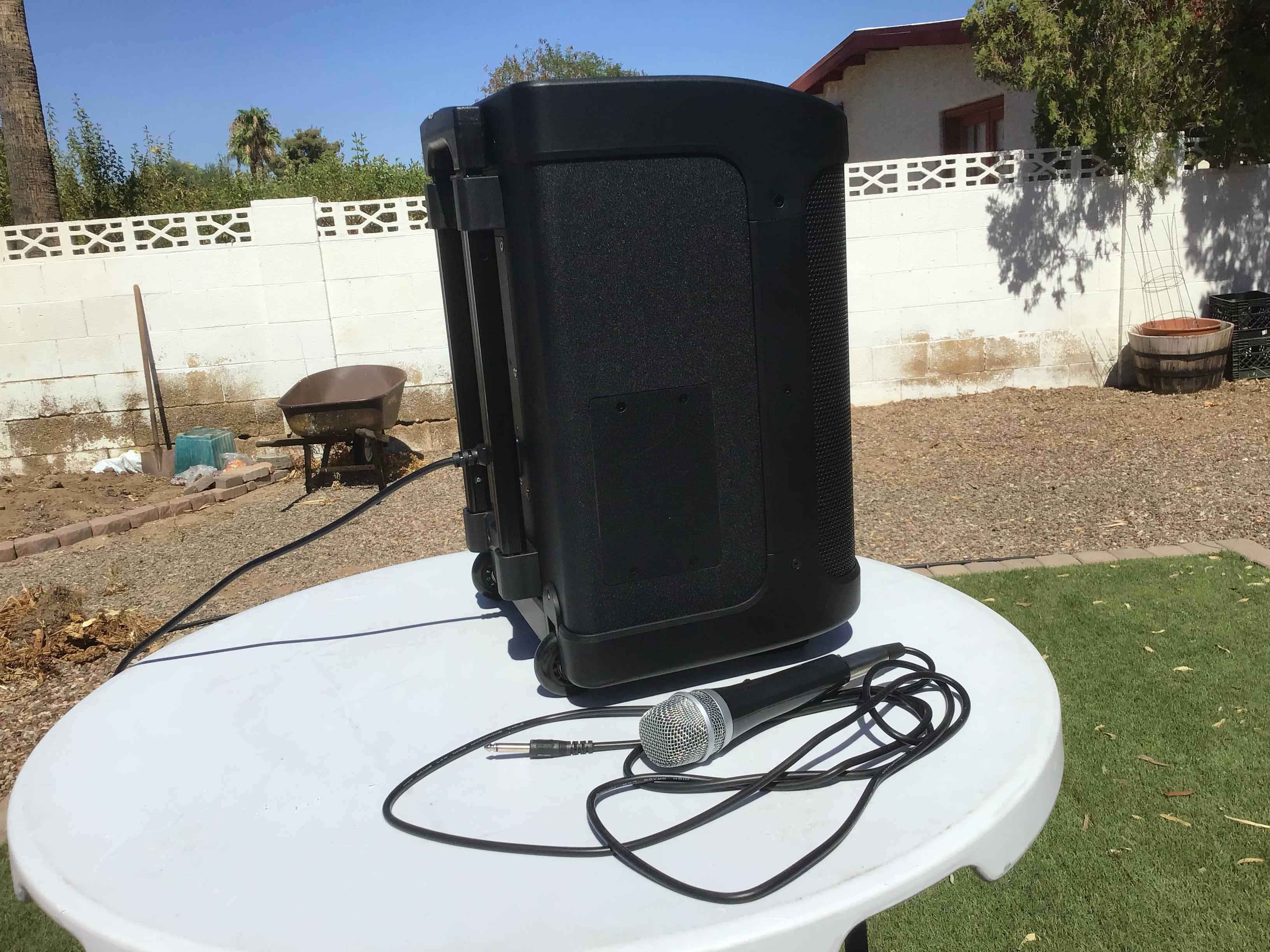 mobile sound system with microphone / portable PA system