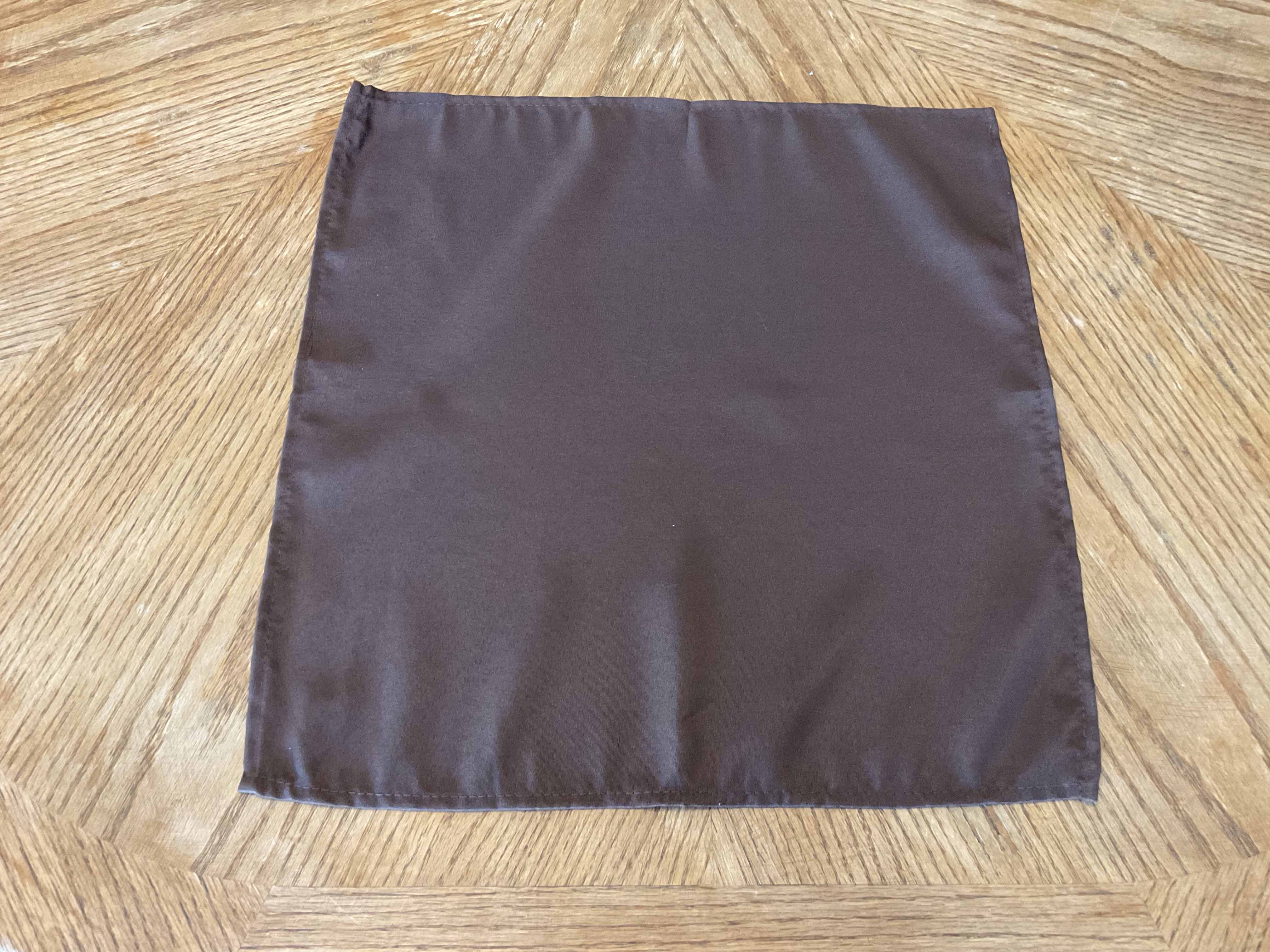 cloth dinner napkins (chocolate) - 17 x 17