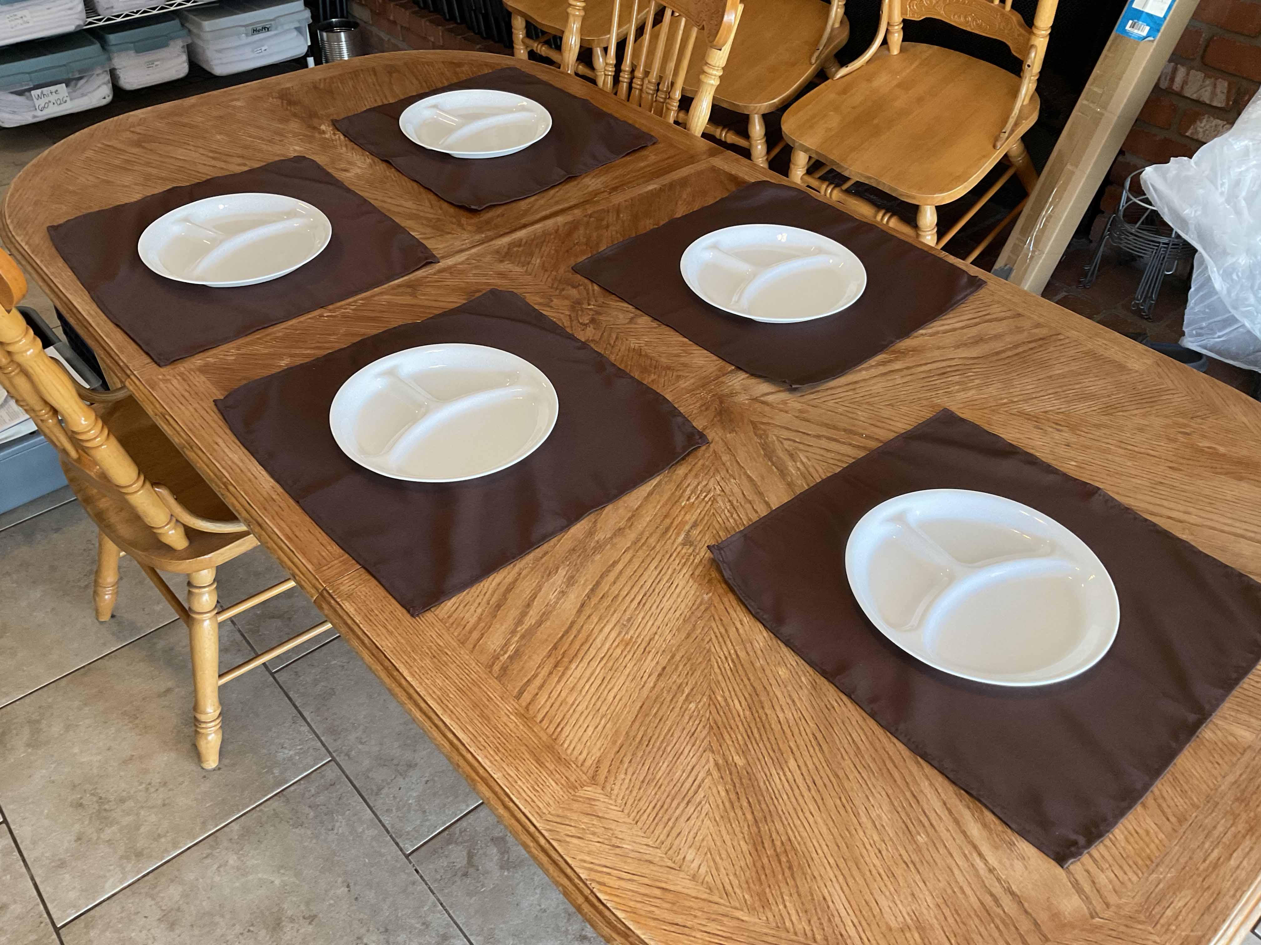 cloth dinner napkins (chocolate) - 17 x 17