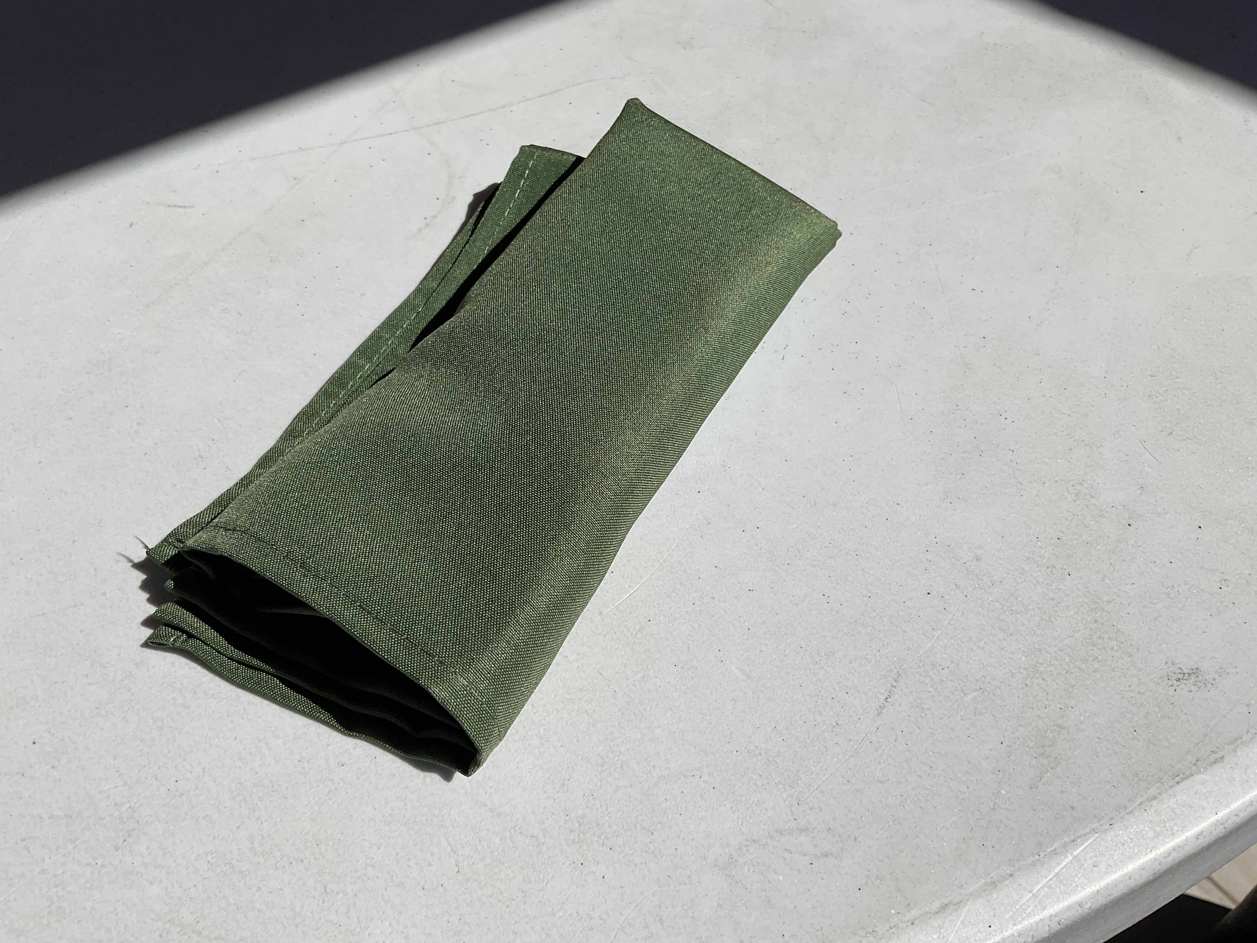 cloth dinner napkins (olive green) - 17 x 17