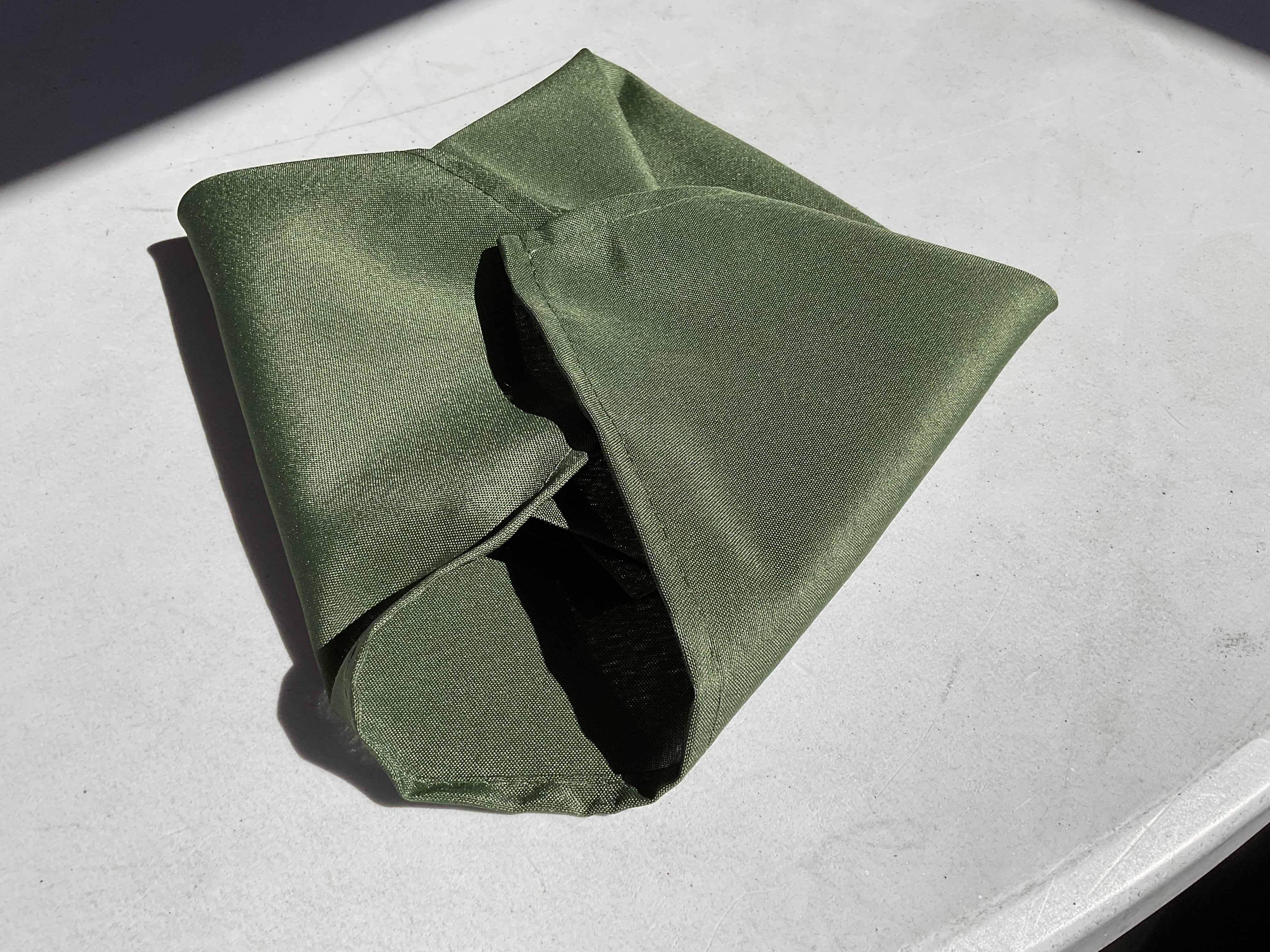 cloth dinner napkins (olive green) - 17 x 17