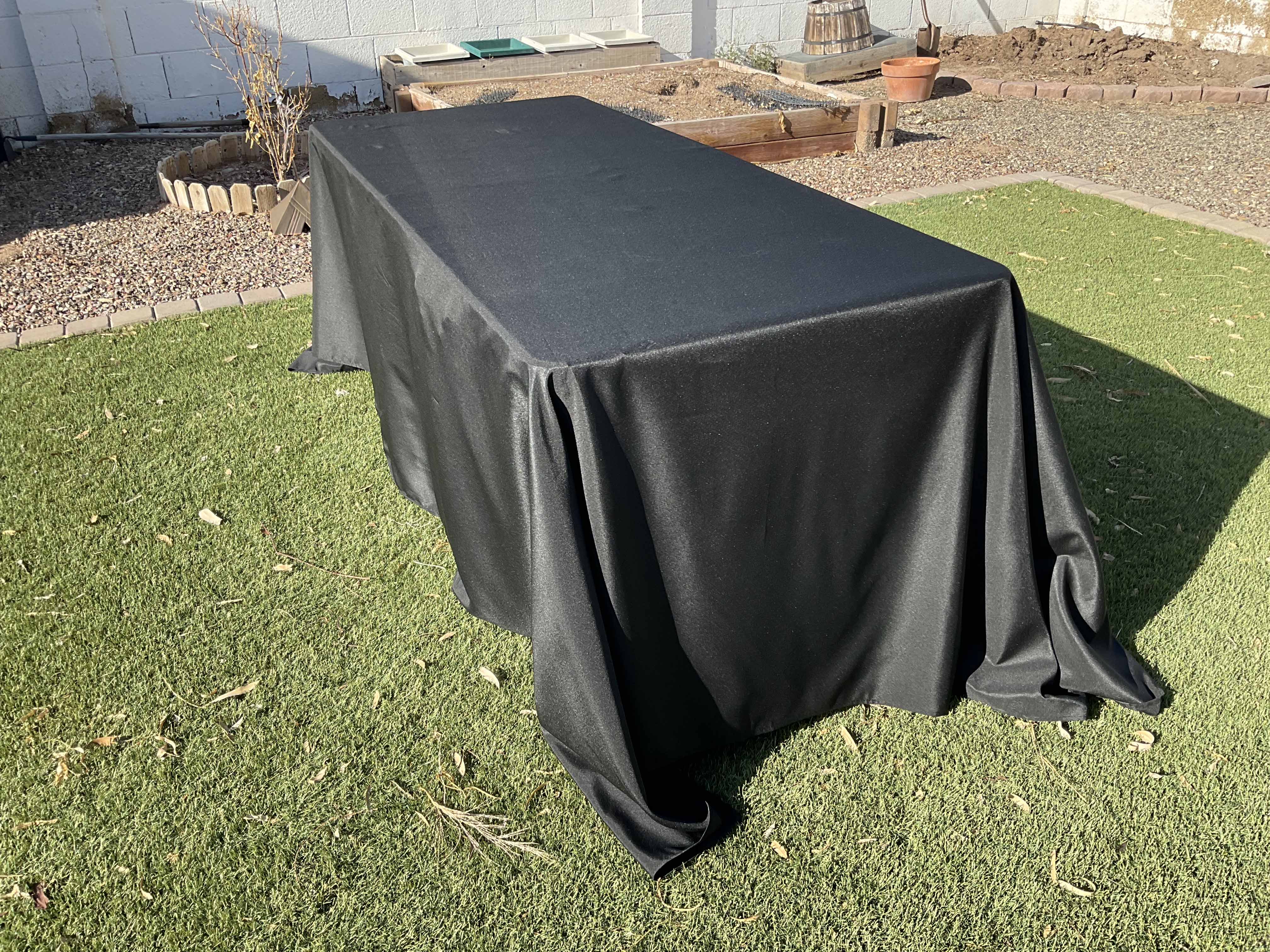 rectangle tablecloths (black) - 90 x 132