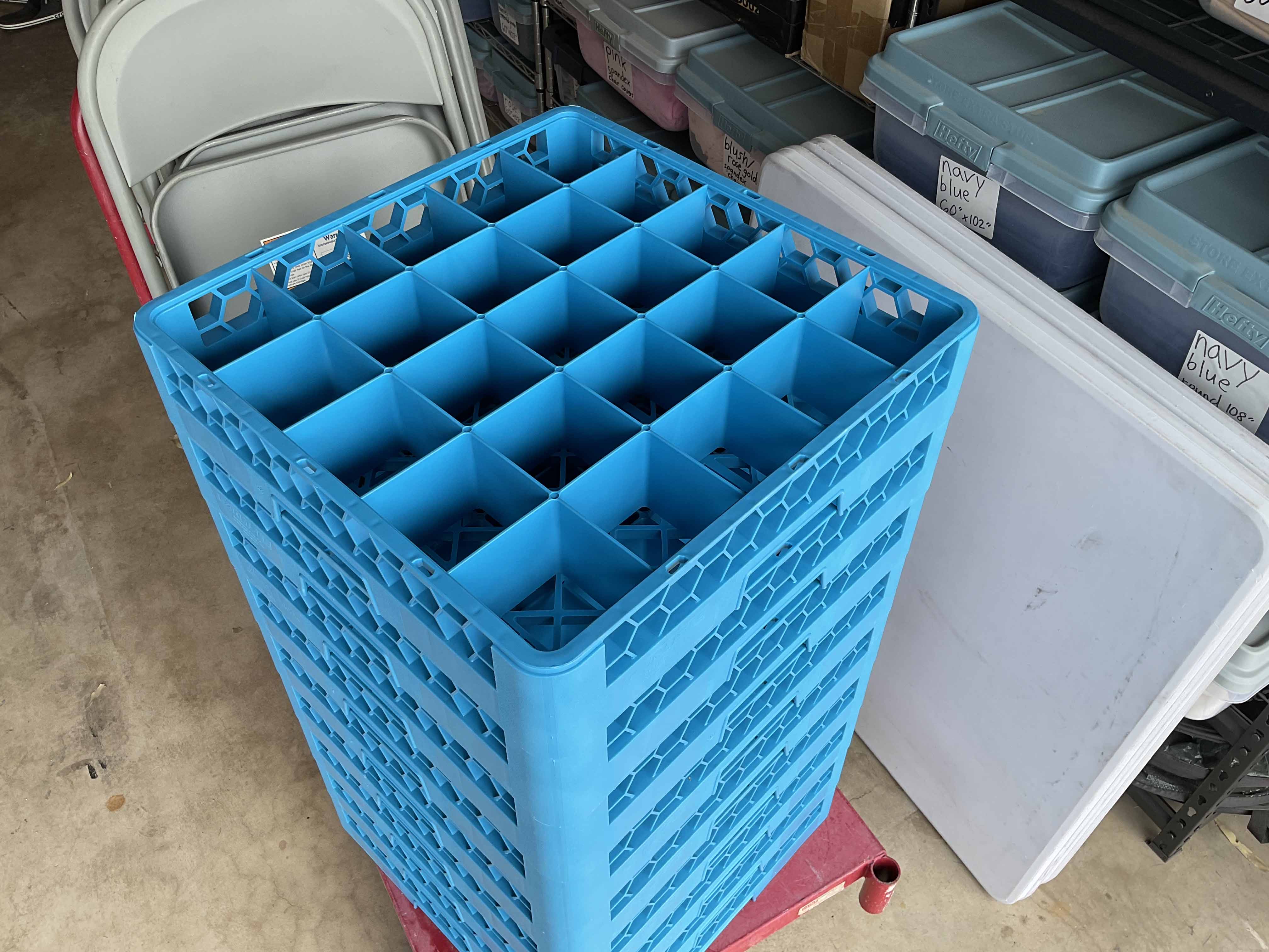 glass racks (25-compartment) - 3 high