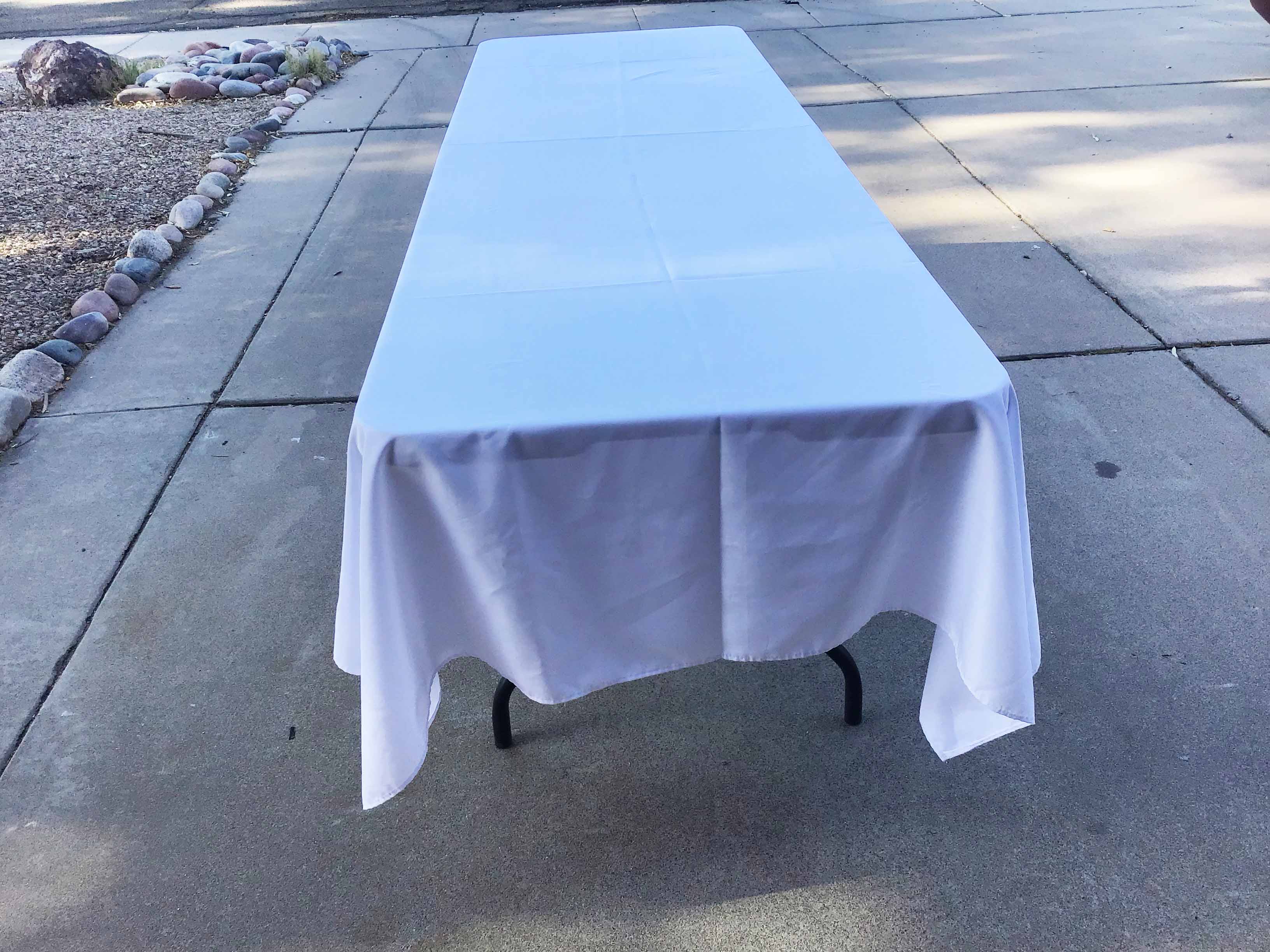 rectangle tablecloths (white) - 60 x 126