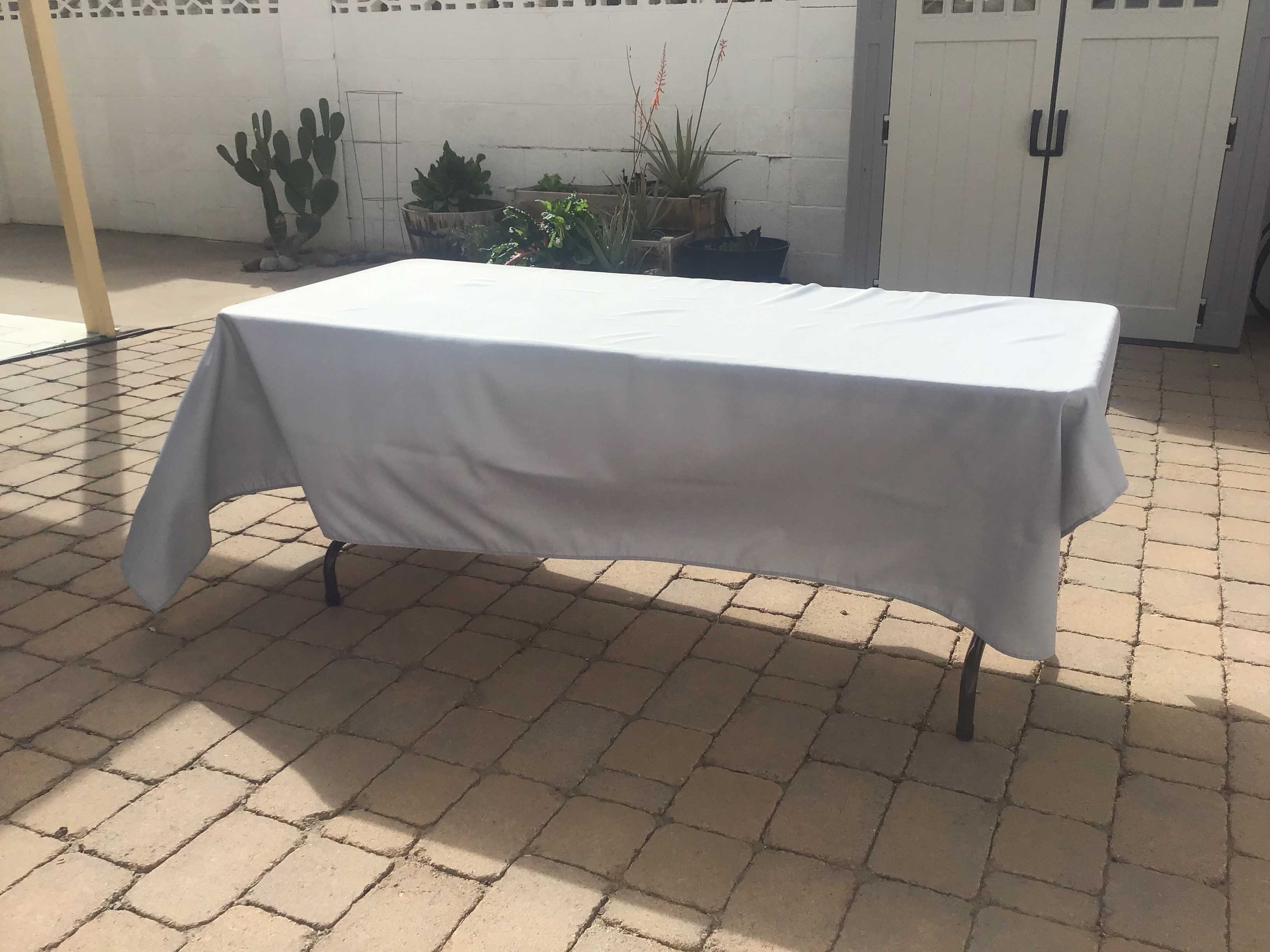 rectangle tablecloths (silver) - 60 x 102