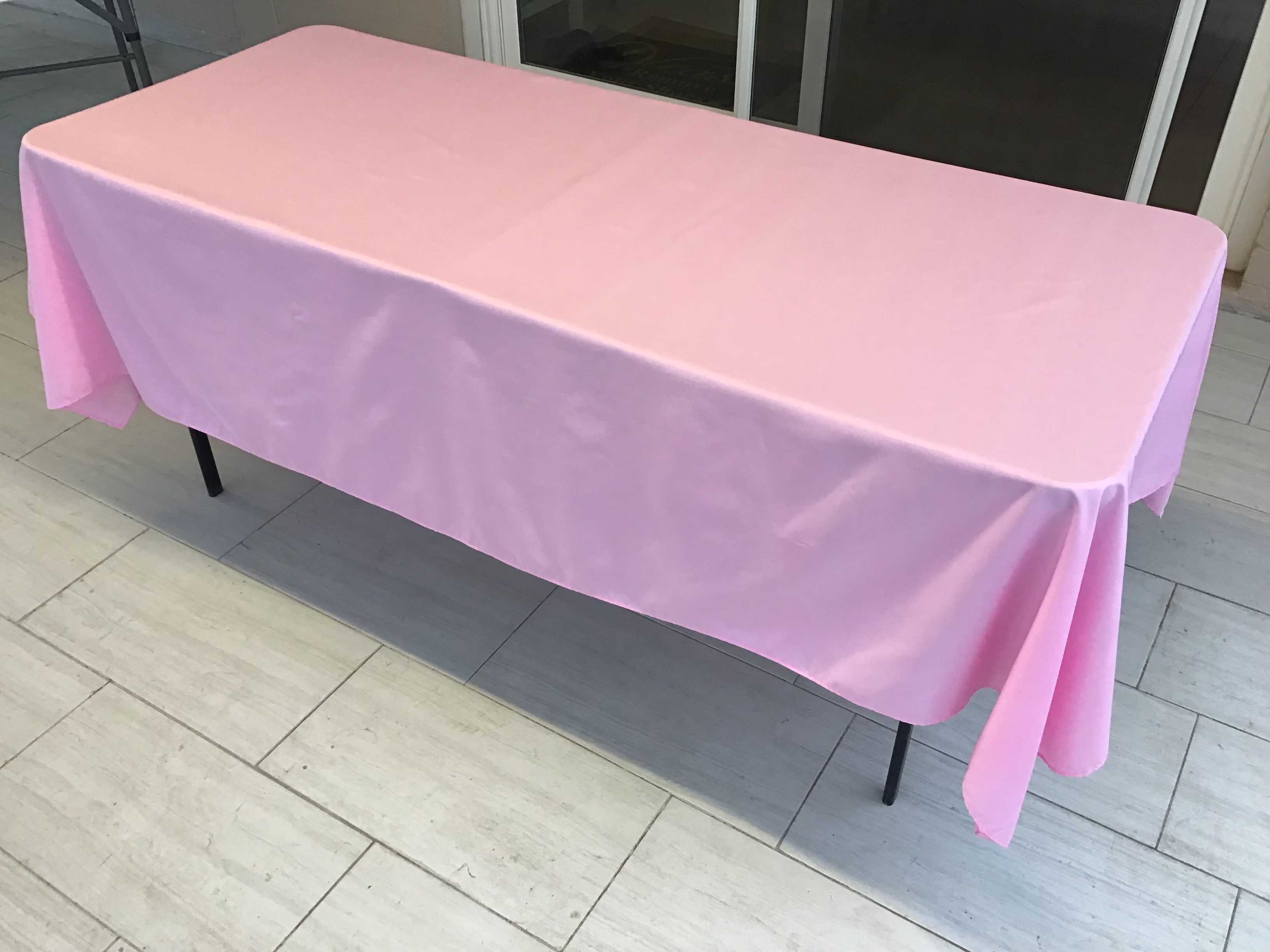 rectangle tablecloths (pink) - 60 x 102