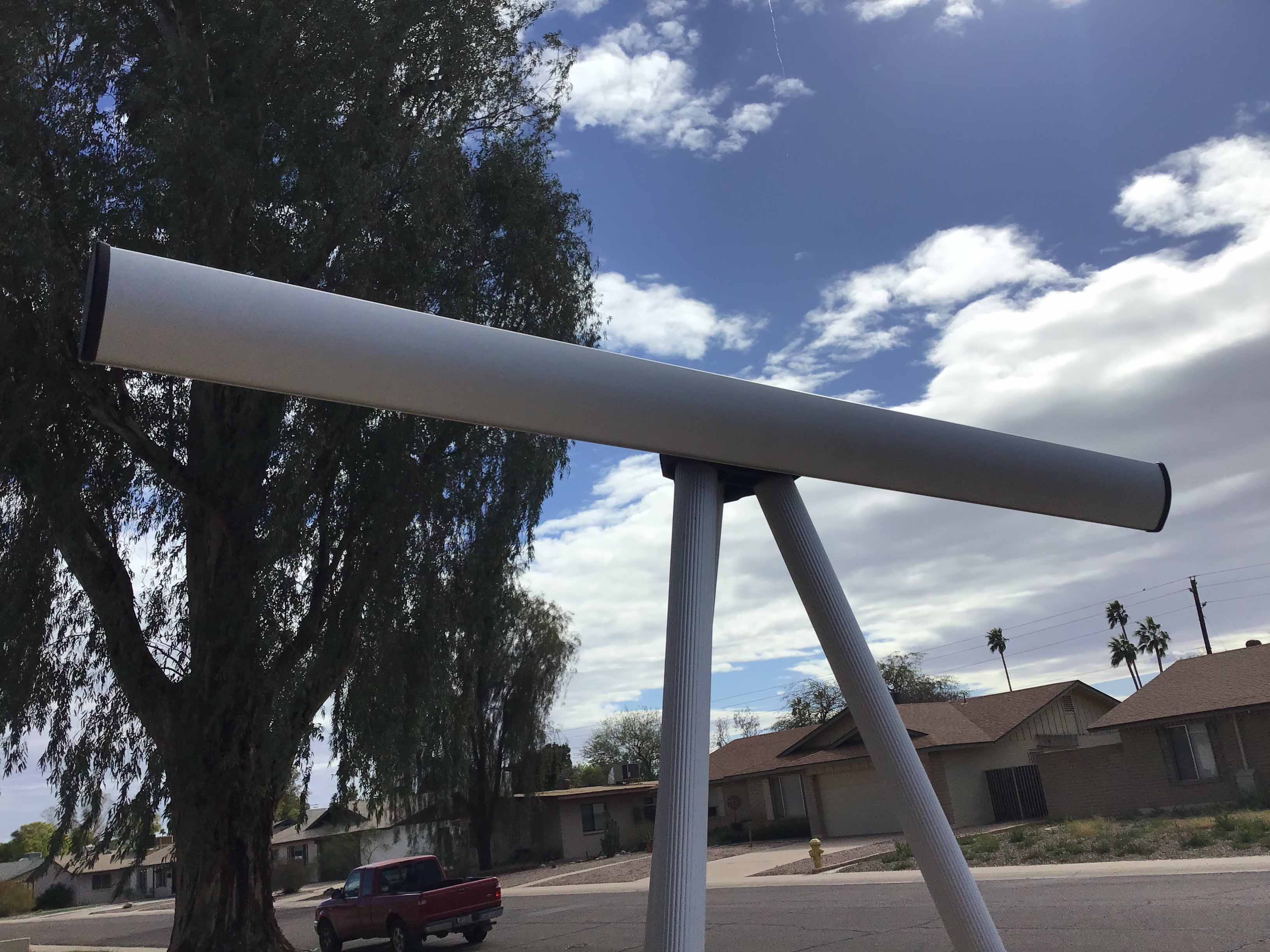 easel with pad retainer (aluminum, heavy-duty) - 37 to 69