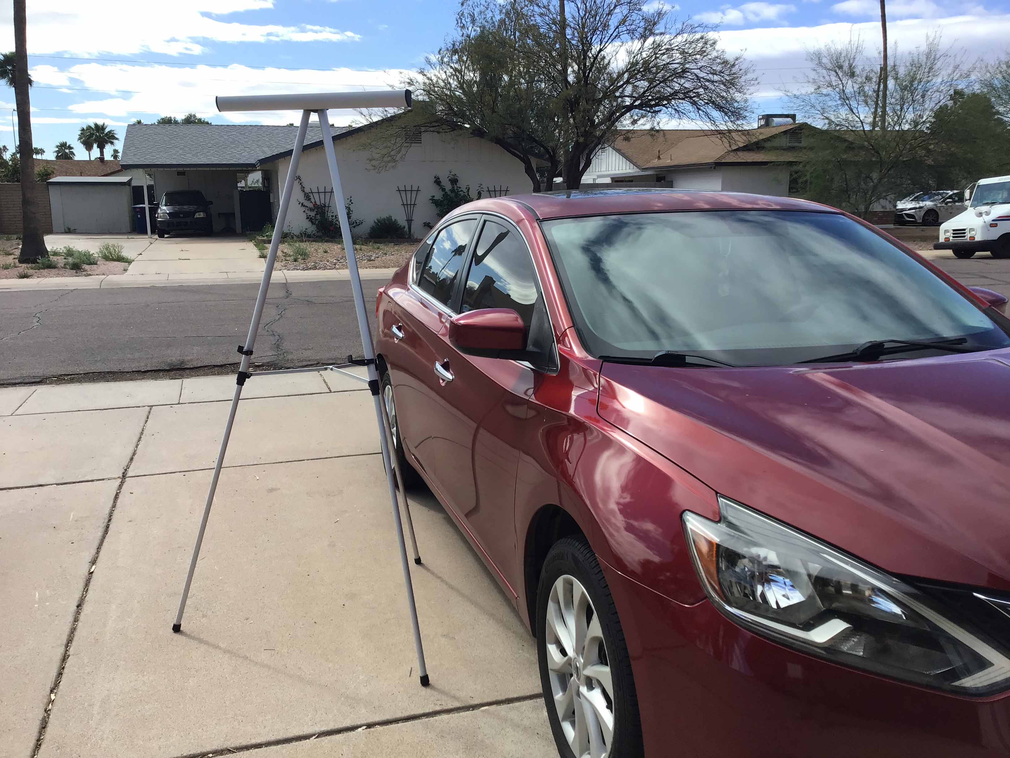 easel with pad retainer (aluminum, heavy-duty) - 37 to 69