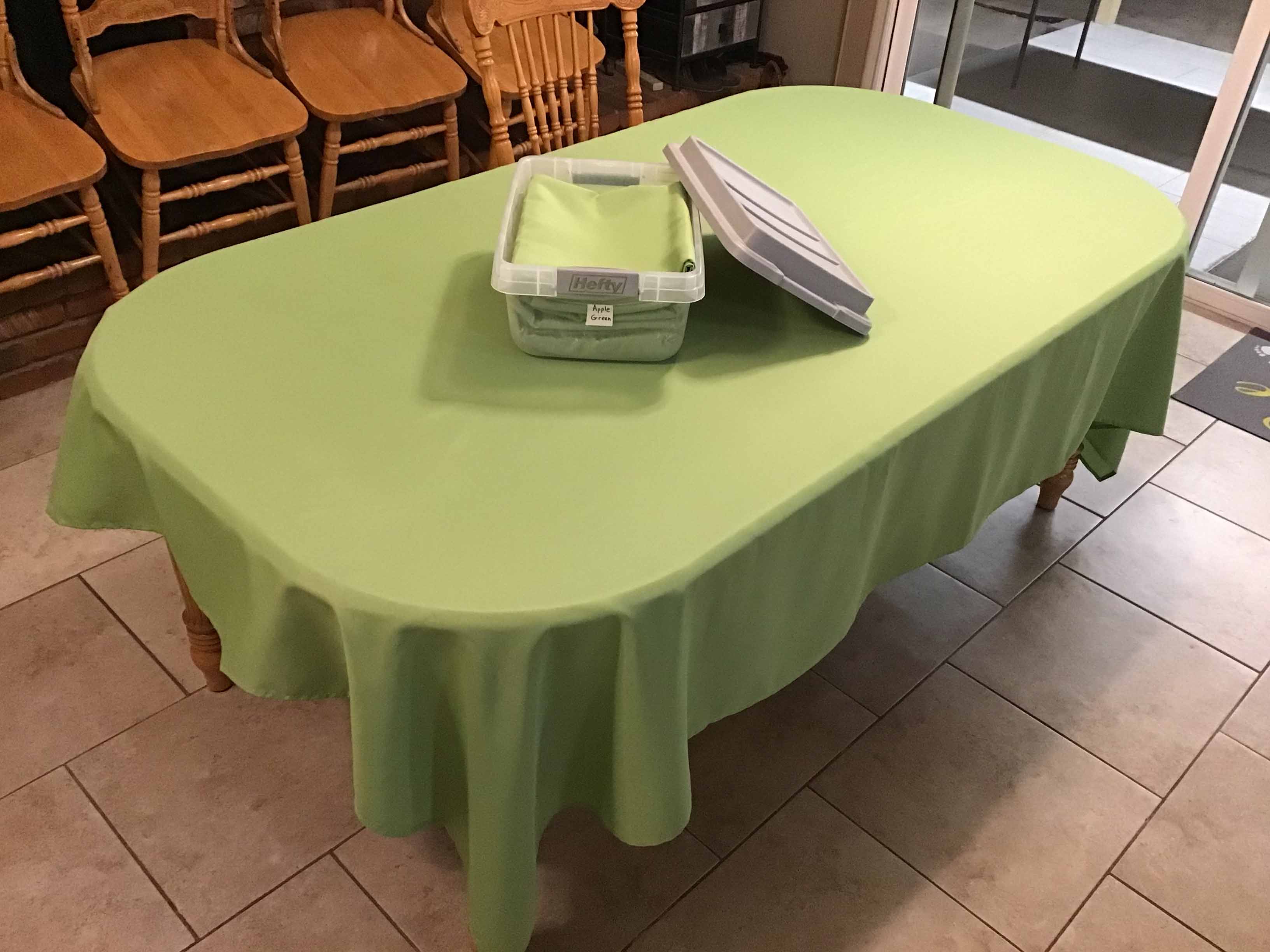 rectangle tablecloths (apple green) - 60 x 102