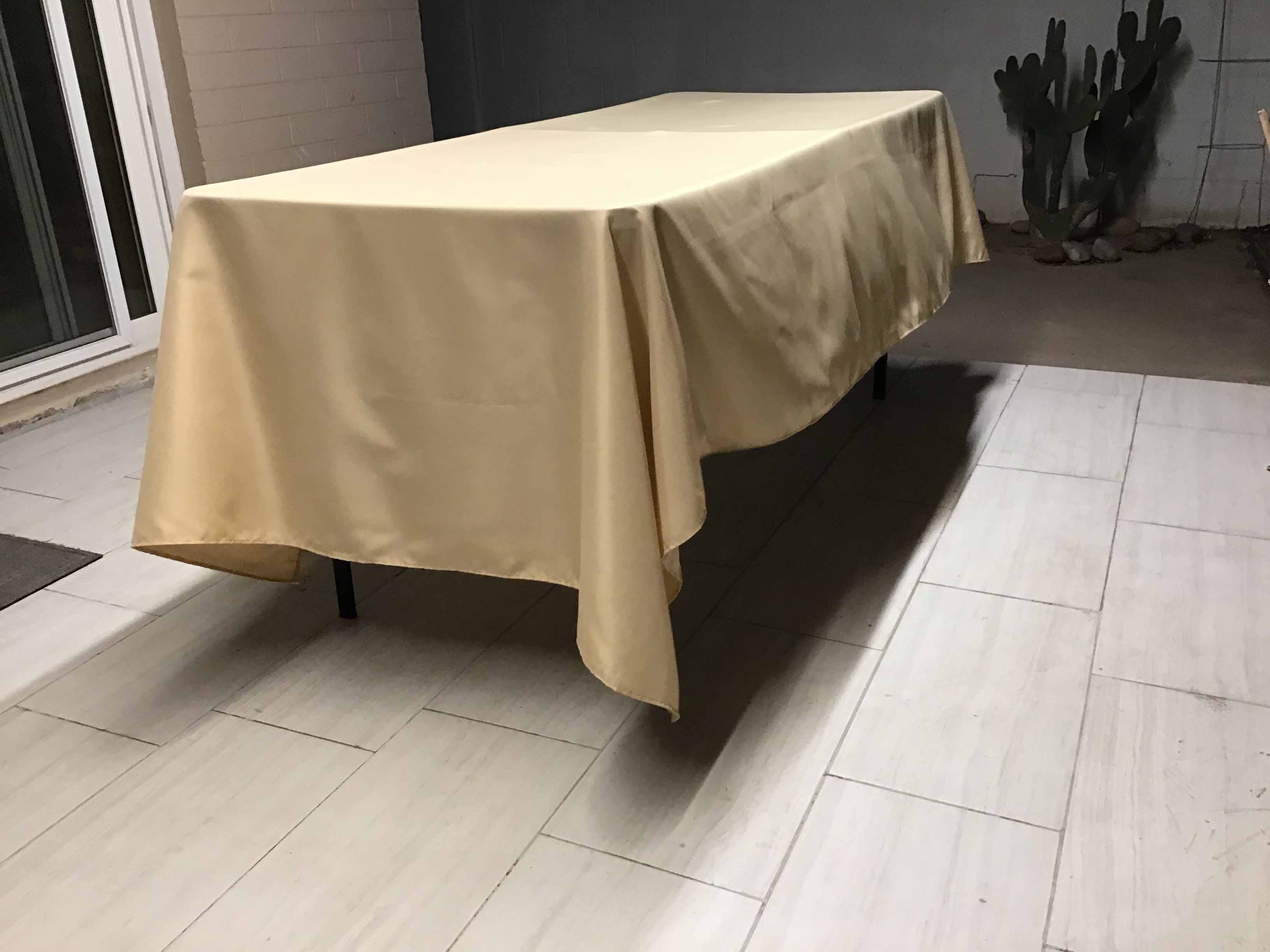 rectangle tablecloths (champagne) - 60 x 102
