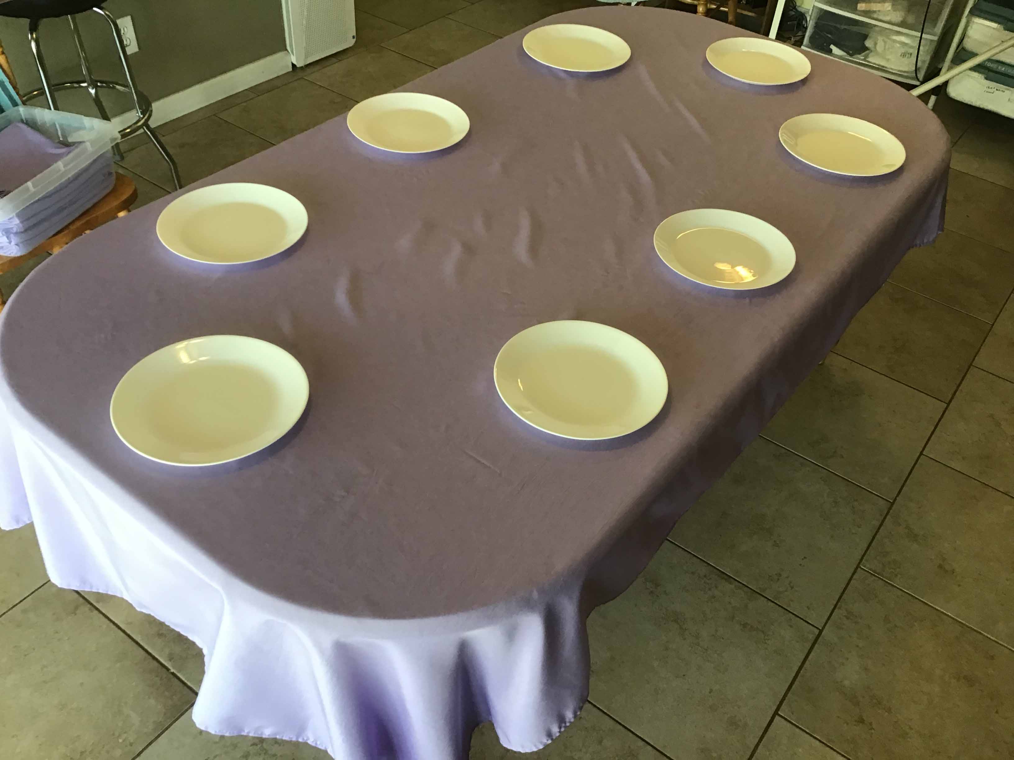 rectangle tablecloths (lavender lilac) - 60 x 102