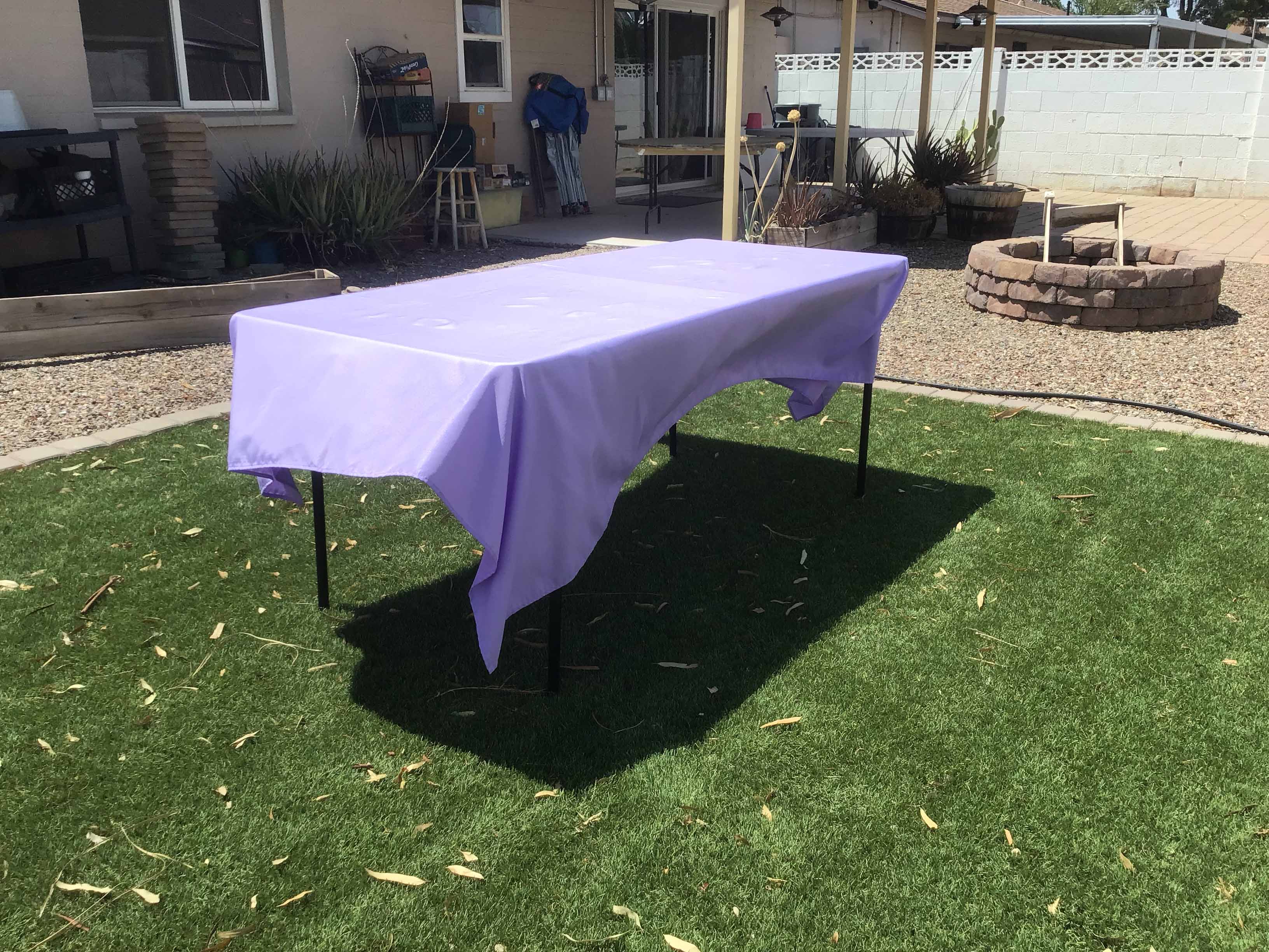 rectangle tablecloths (lavender lilac) - 60 x 102