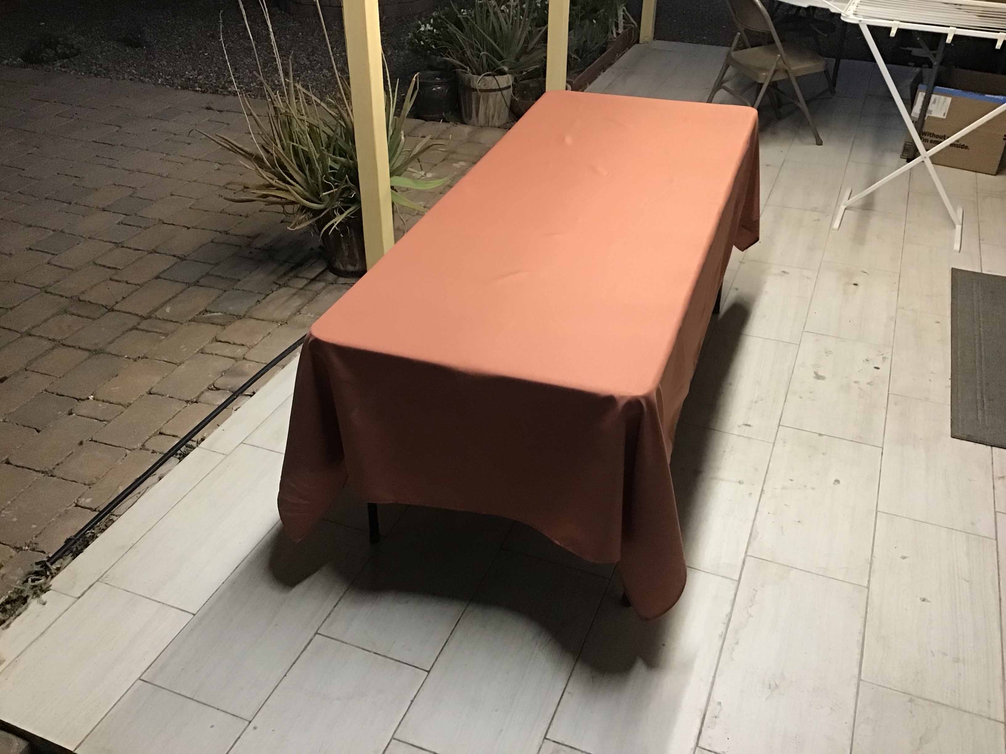 rectangle tablecloths (terracotta/rust) - 60 x 102