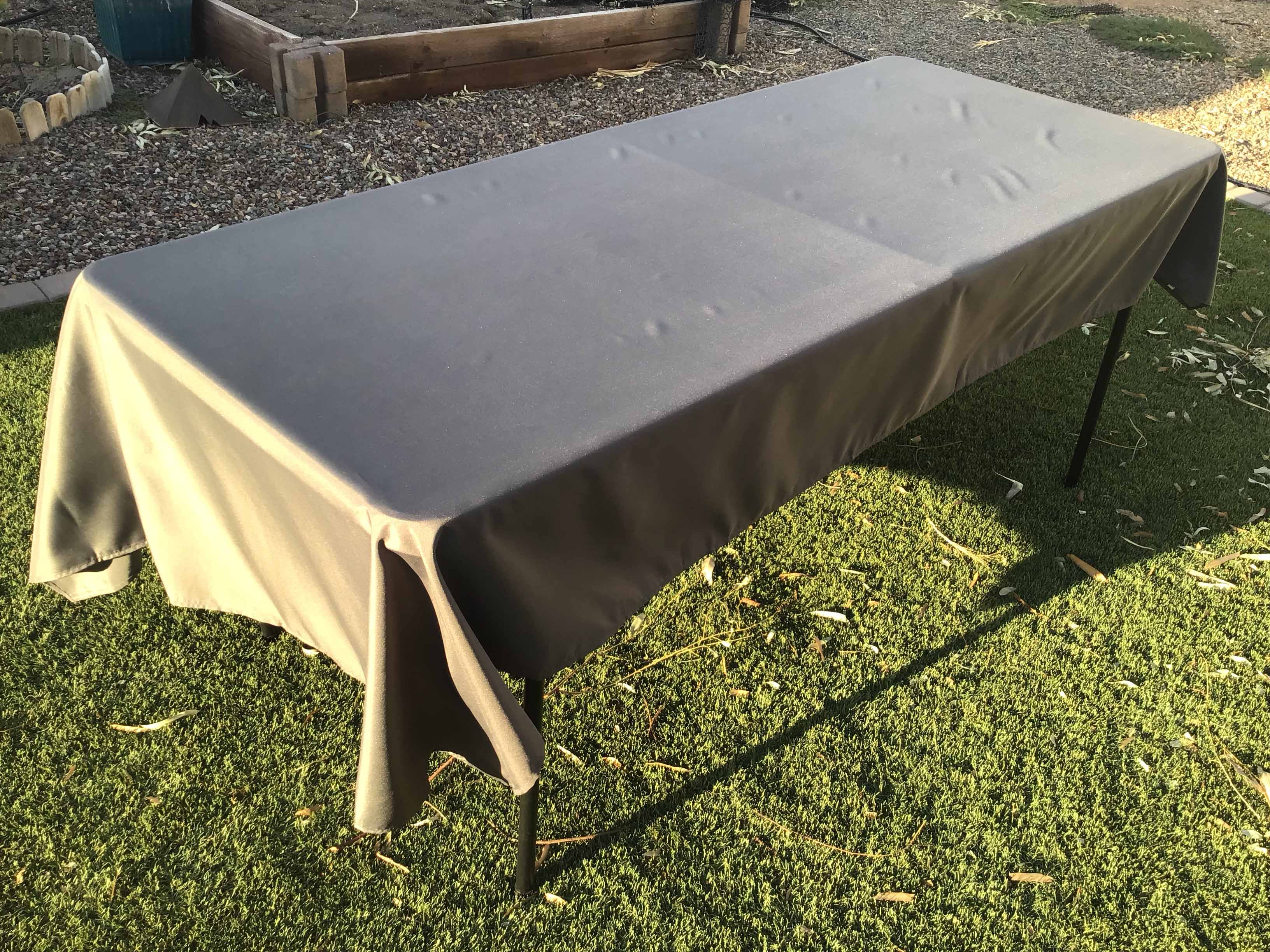 rectangle tablecloths (charcoal gray) - 60 x 102