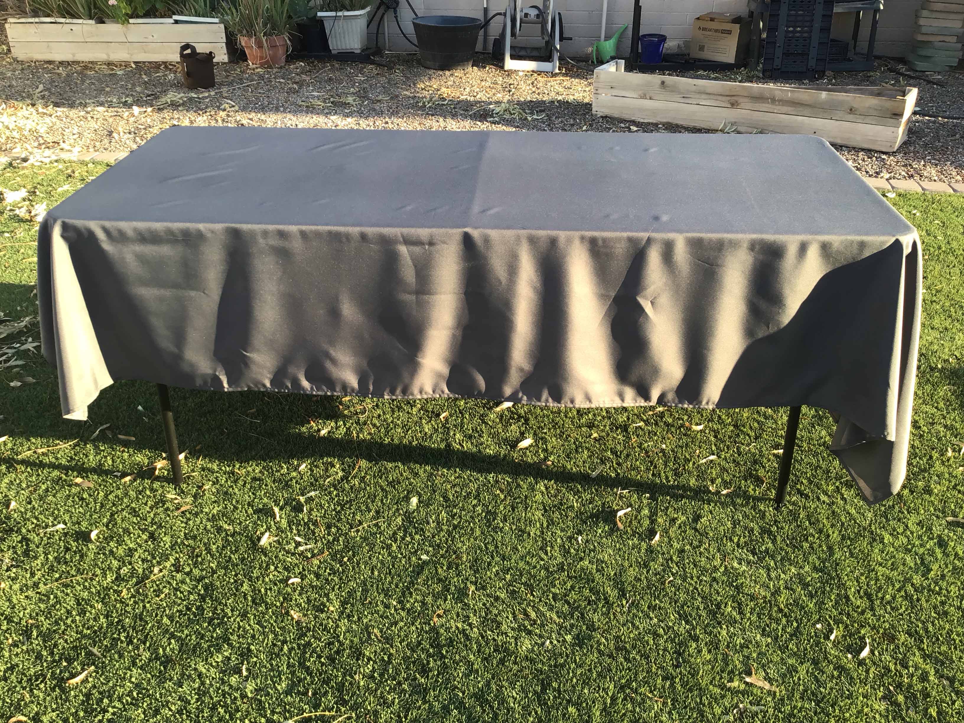 rectangle tablecloths (charcoal gray) - 60 x 102