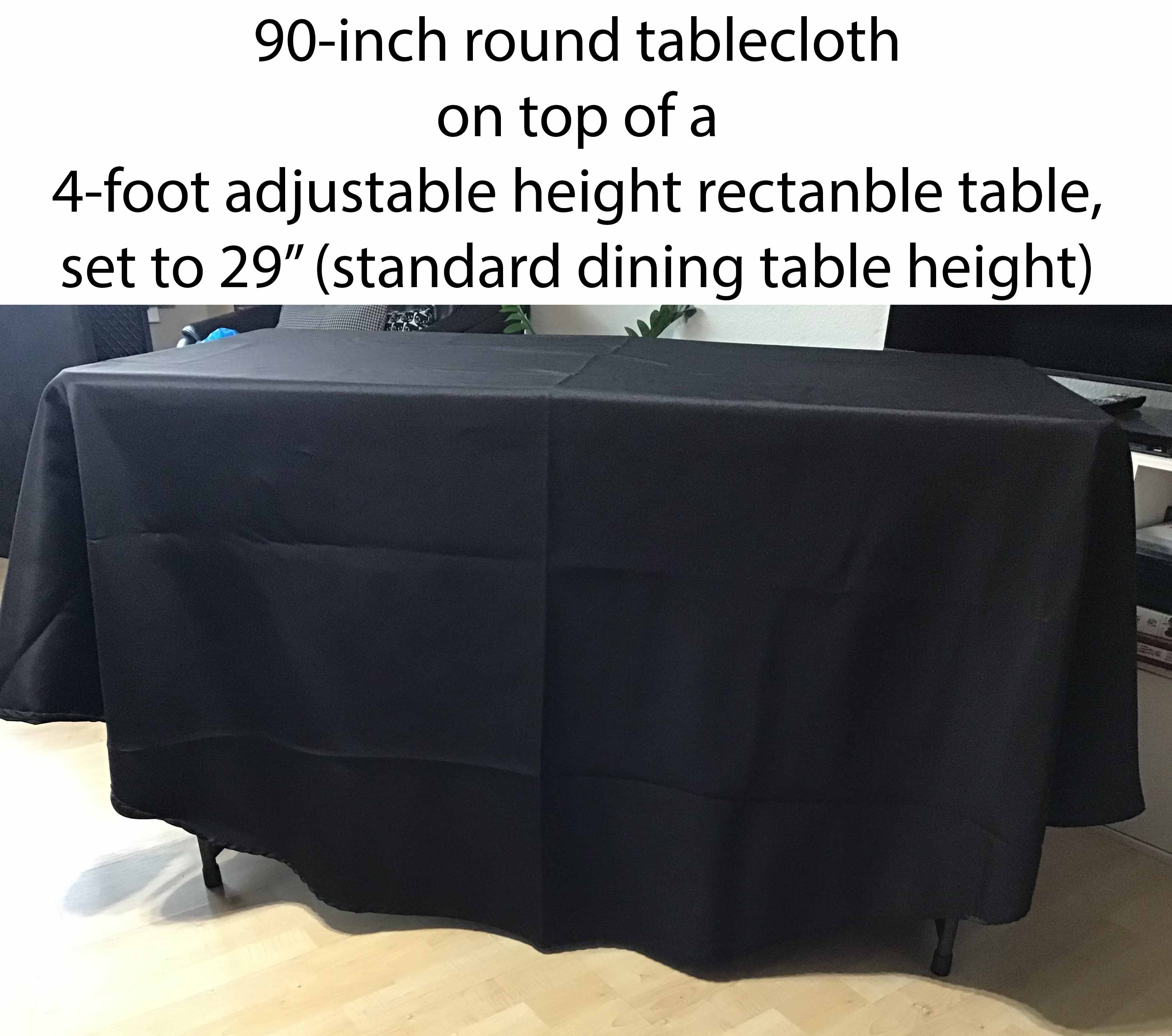 4 foot rectangle tables (adjustable heights)