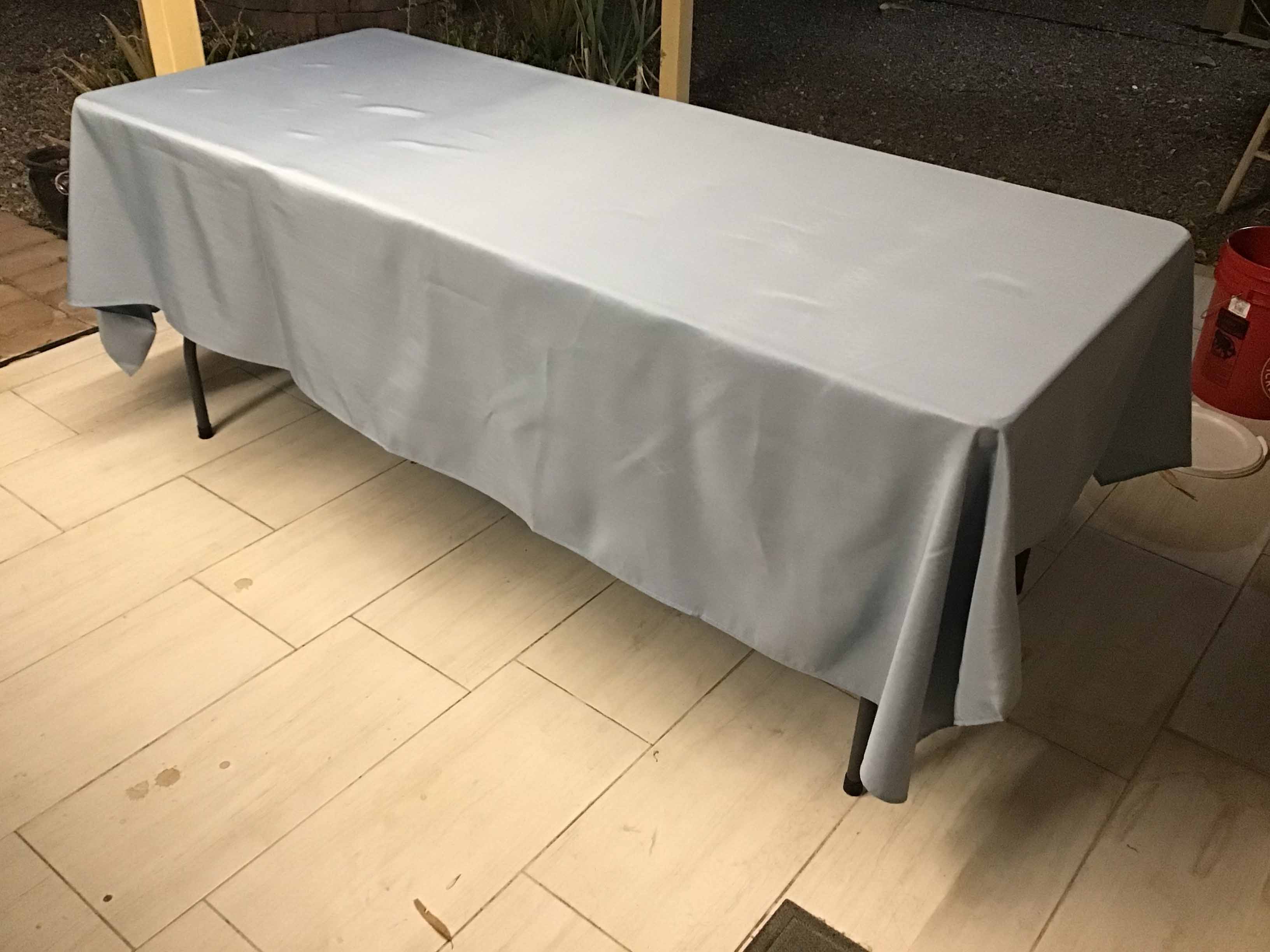 rectangle tablecloths (dusty blue) - 60 x 102