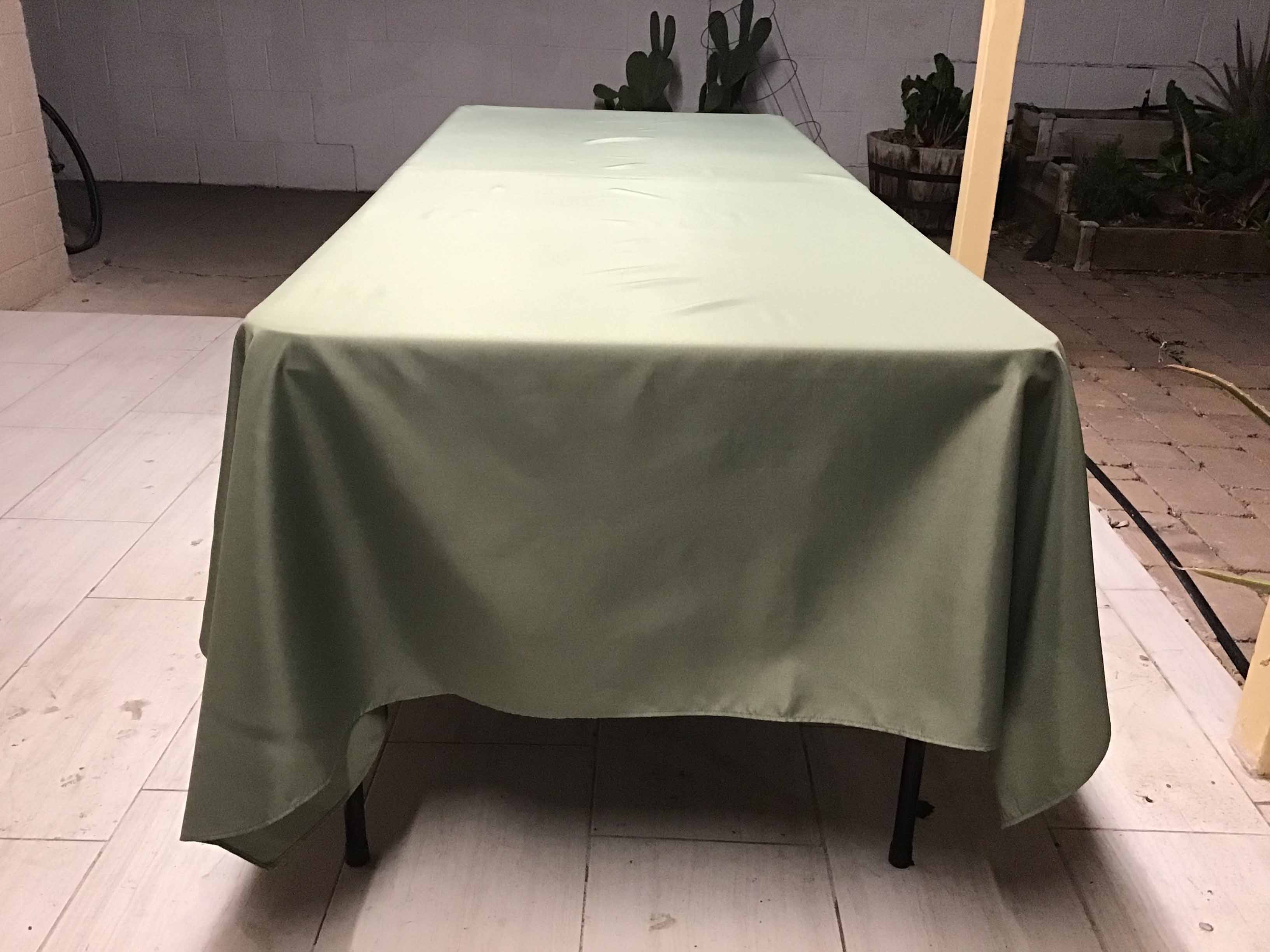 rectangle tablecloths (dusty sage green) - 60 x 102